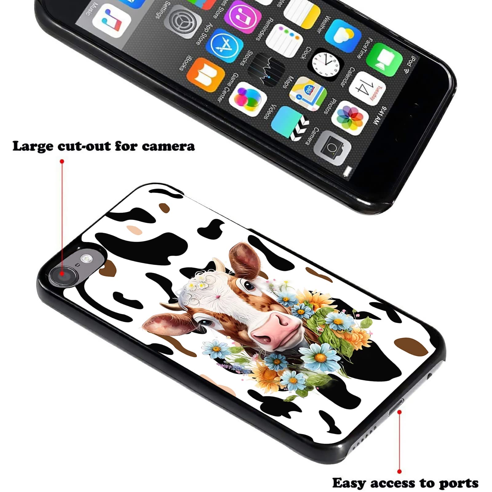 For Ipod Touch 7 Case,Touch 6/5 Case,Airwee Slim Back Cover Hard Plastic Protector Case For Apple Ipod Touch 5Th/6Th/7Th Generat