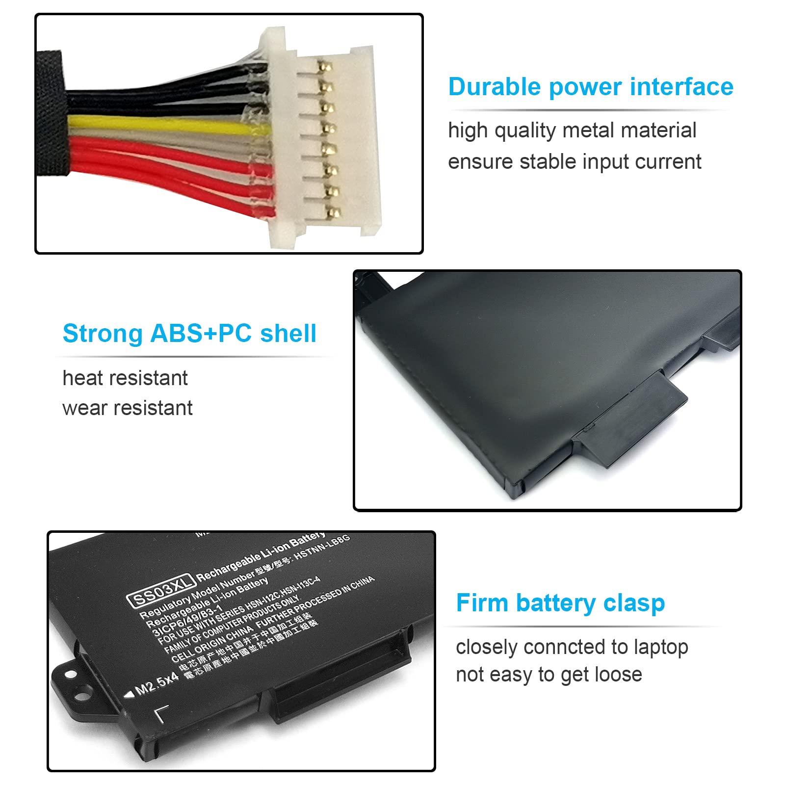 50Wh Ss03Xl 933321 855 Battery For Hp Elitebook 840 735 745 830 G5 G6 Elitebook 730 740 836 846 G5 Zbook 14U G5 G6 Ss03050Xl Pl