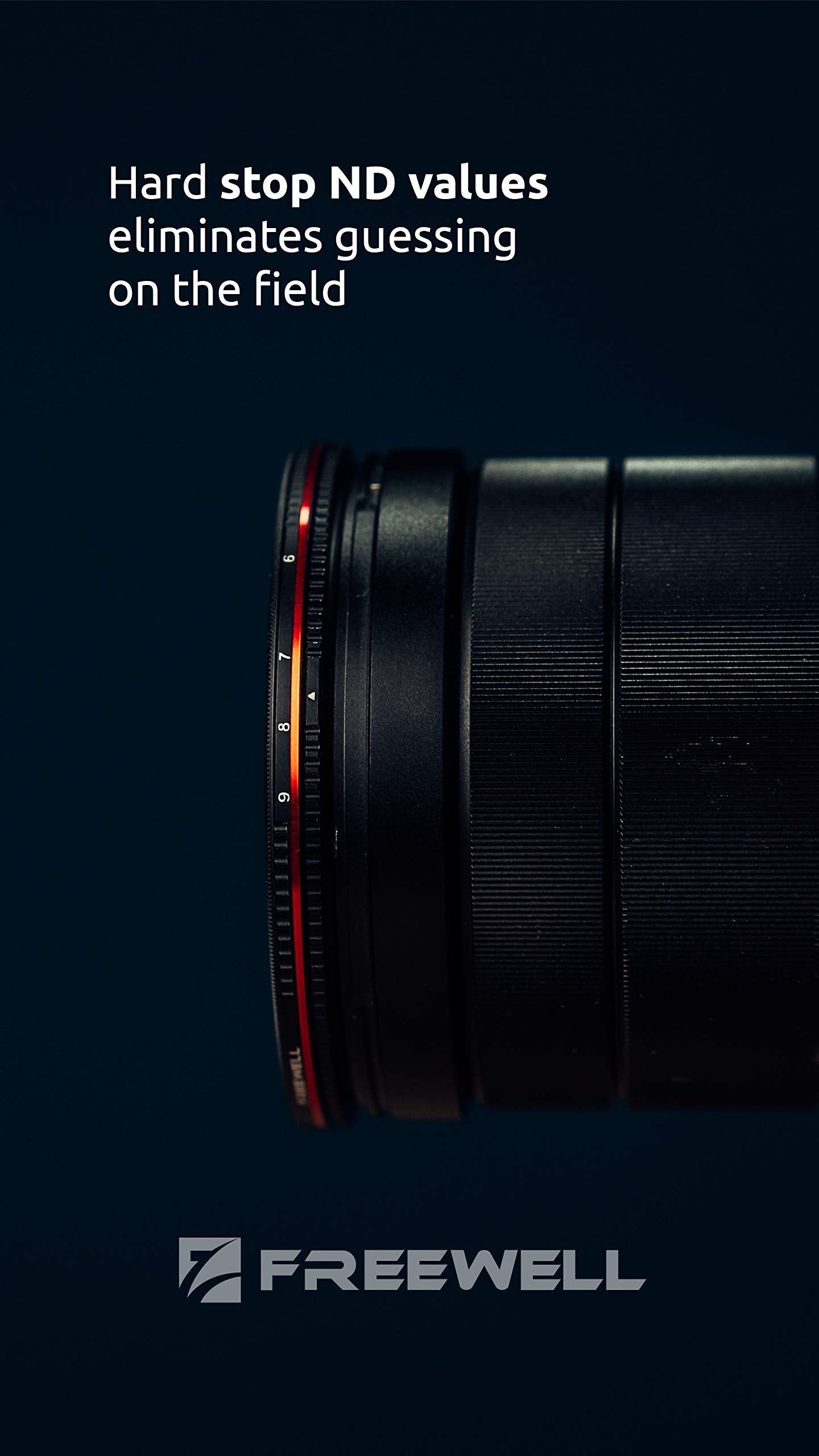 Freewell 77Mm Threaded Hard Stop Variable Nd Filter Bright Day 6 To 9 Stop