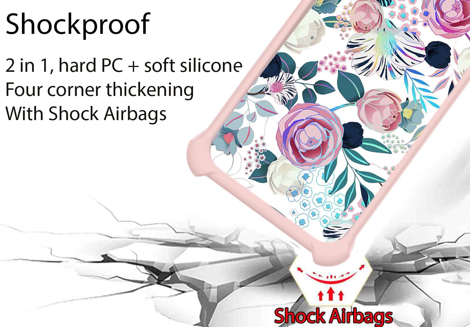 Jioeuinly Att At&T Motivate 3 Case Eabf22206A Compatible With Sharp Rouvo V Phone Case Sttm21Vapp Cover [Hard Pc + Soft Silicone