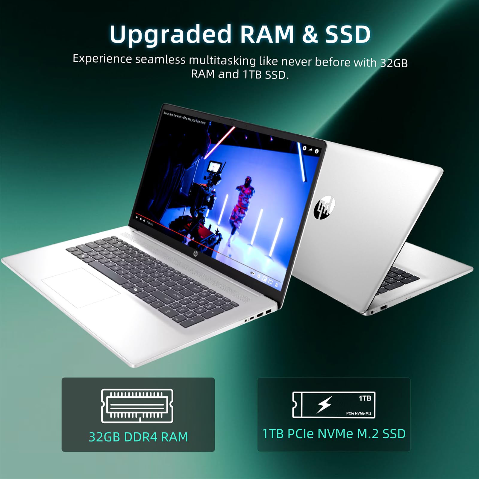 Hp 2025 17-Inch Laptop Computer - Intel 8-Core I3-N305, 17.3 Hd+ Anti-Glare Display, Win 11 Pro, Ai Copilot, Numeric Keypad, Hdm