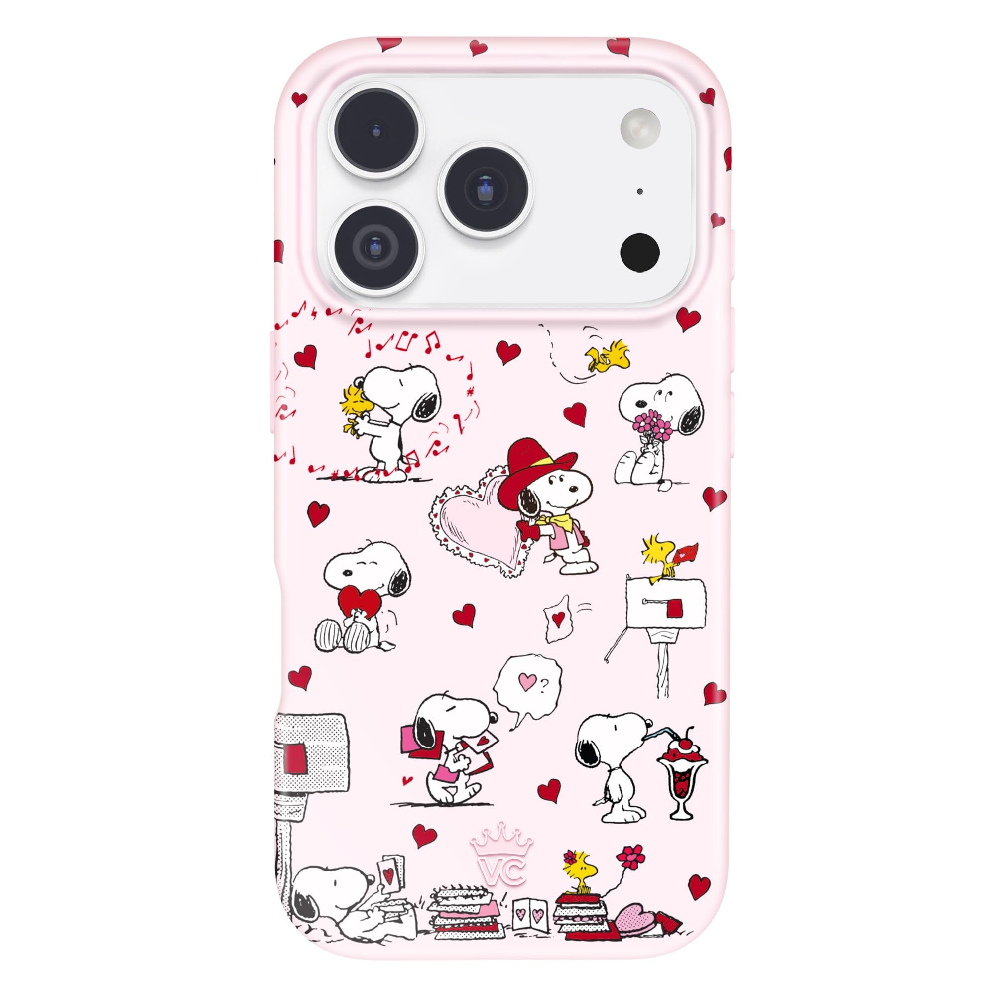 VELVET CAVIAR Case for iPhone 17 Pro | Compatible with MagSafe | 10ft Drop Tested | Protective Valentines Day Cases | Snoopy Lo