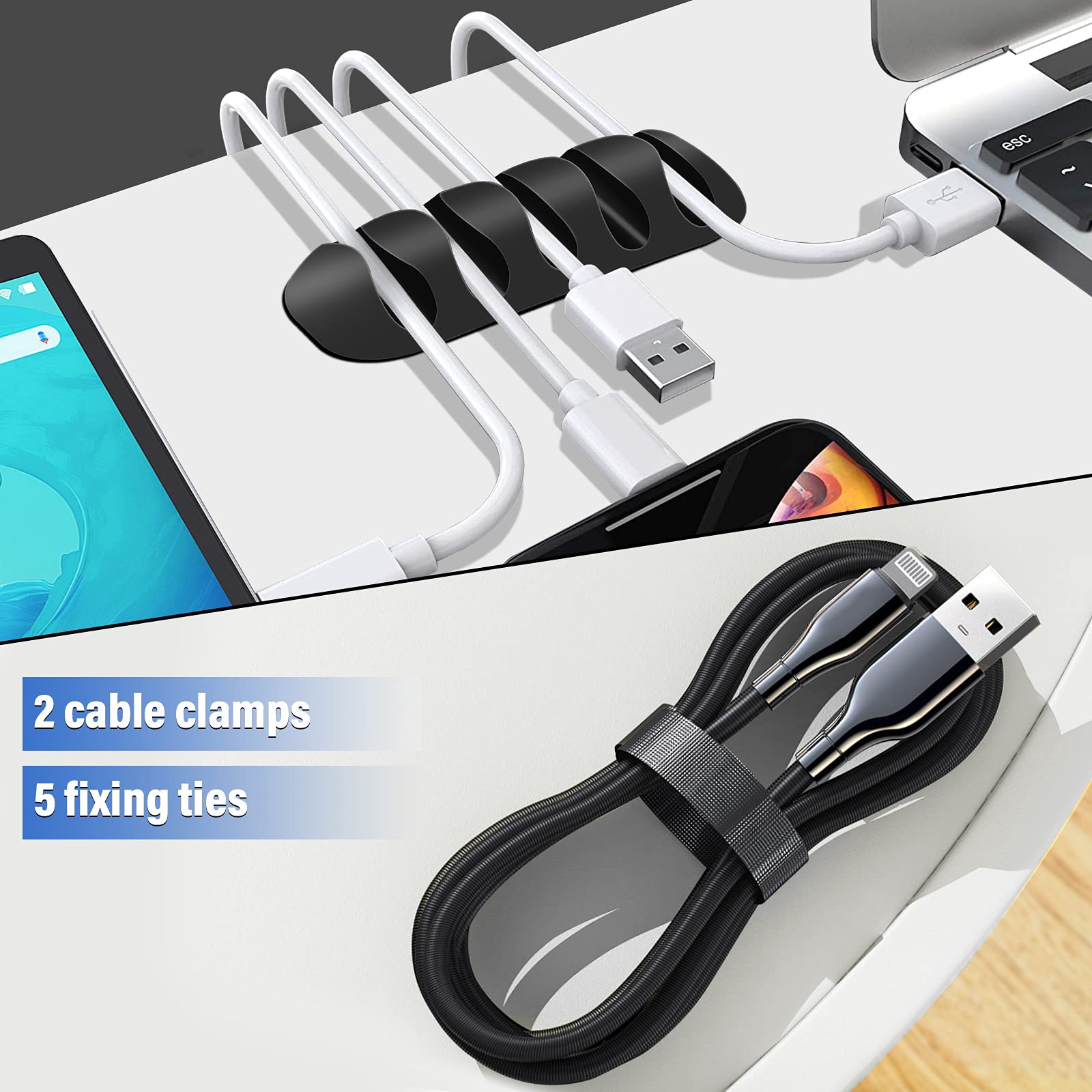 Cable Duct Management Raceway Kit, 31.4'' (2 X 15.7) Server Rack Cable Management, Cable Management For Hide Network Hdmi Vga Ca