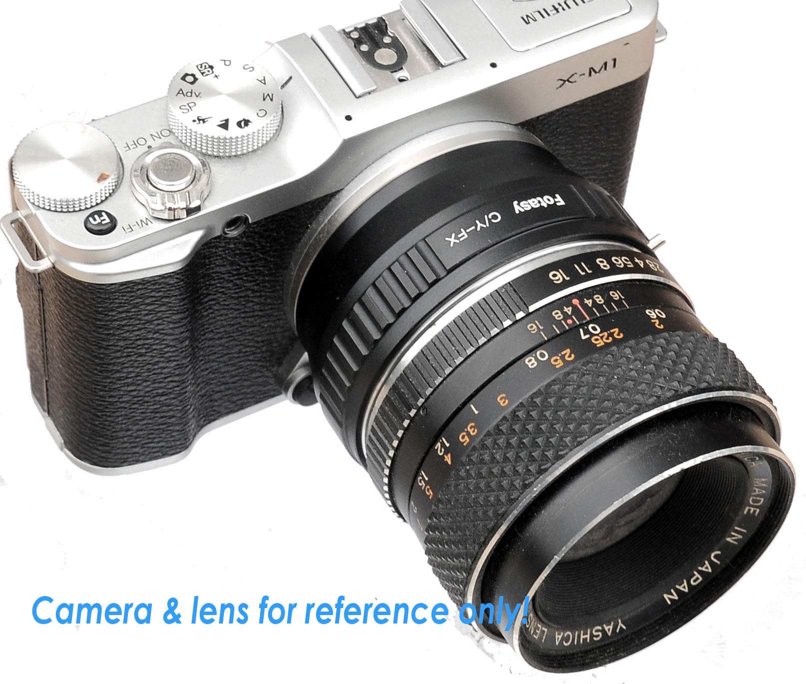 Fotasy Contax Yashica C/Y Lens To Fuji X Adapter, Cy Lens X Mount Adapter, Compatible With Fujifilm X-Pro1 X-Pro2 X-Pro3 X-E2 X-