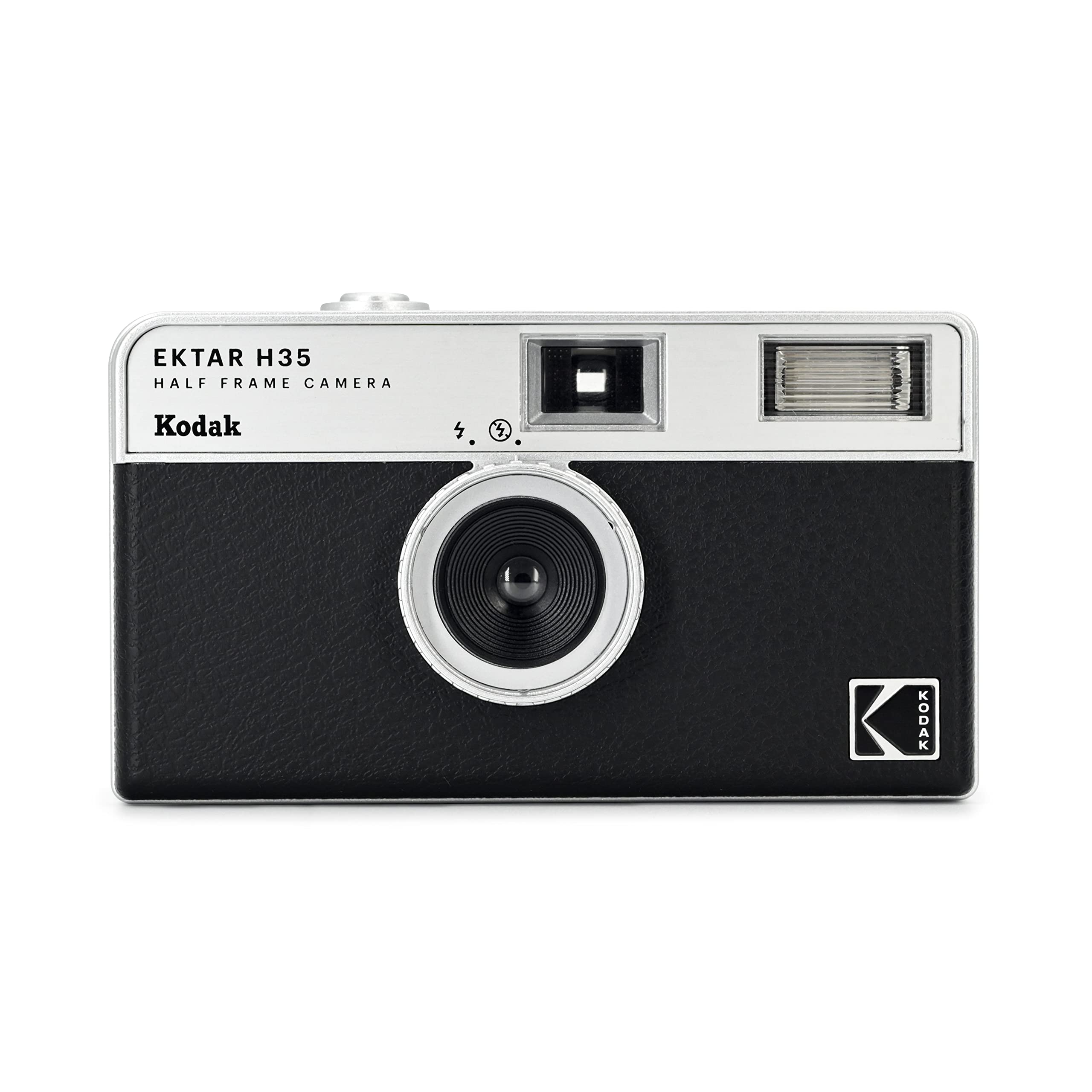 KODAK EKTAR H35 Half Frame Film Camera, 35mm, Reusable, Focus-Free, Lightweight, Easy-to-Use (Black) (Film & AAA Battery are not