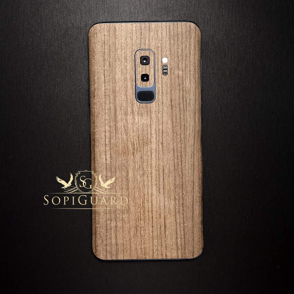 Sopiguard Sticker For Surface Duo Phone Edge To Edge Precision Vinyl Skin Wrap (Wood Light)
