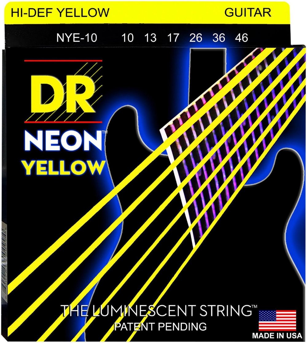 DR Strings HI-DEF NEON Electric Guitar Strings (NYE-10)