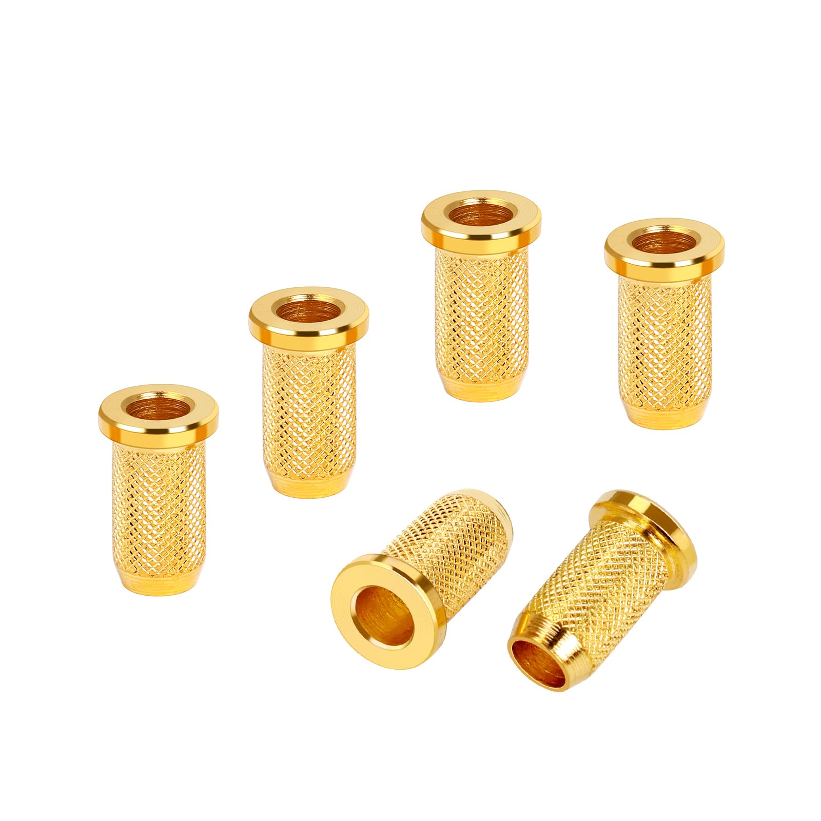 Banworks Guitar String Mounting Ferrules 4Mm (5/32) String Through Body Ferrule For Electric Guitars Pack Of 6 Jt/Cxk-03 Golden