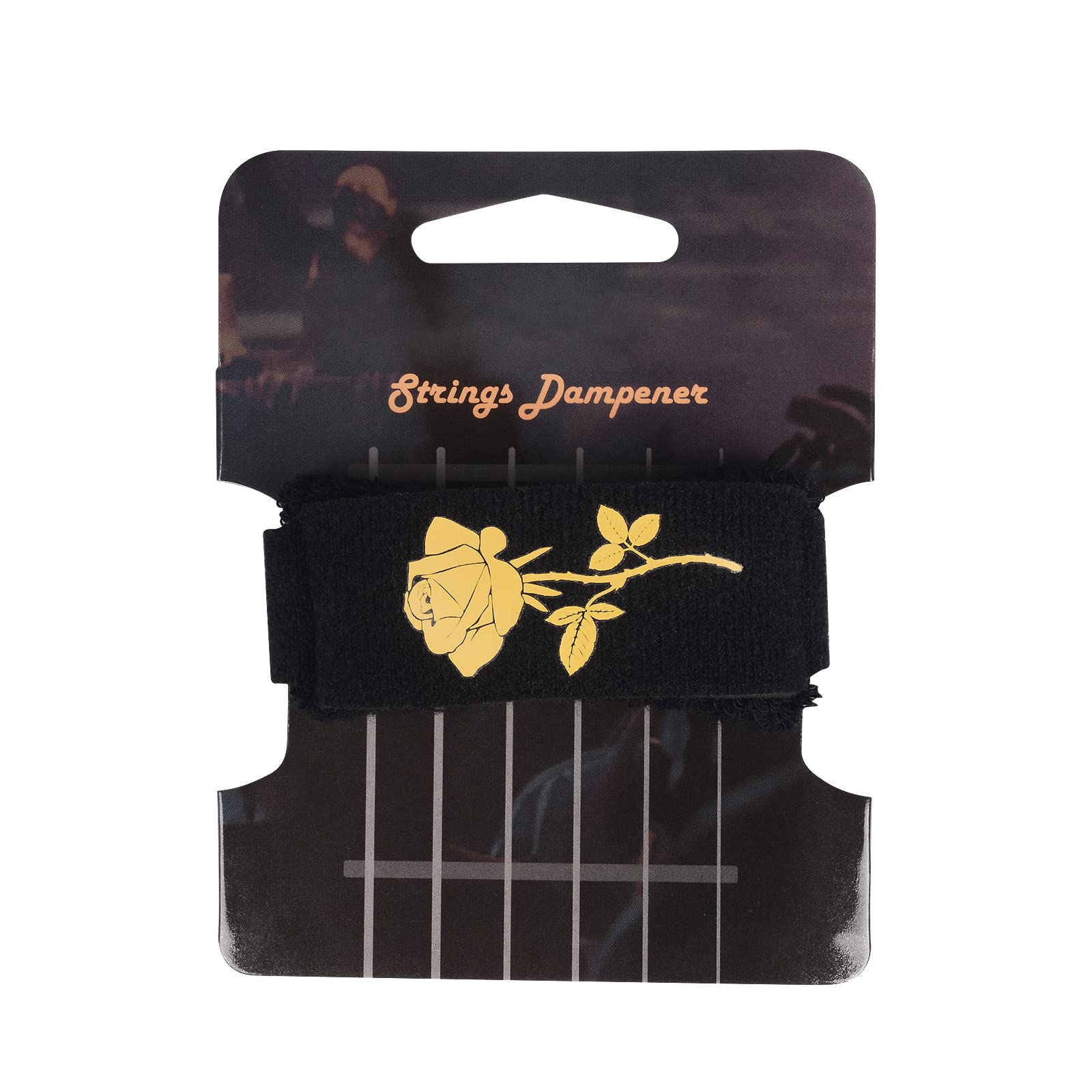 Guitar Bass String Muter Noise Reducer Dampener Universal Guitar Fretboard Muting Wraps Fit For 6 String Guitar, 4 String Bass