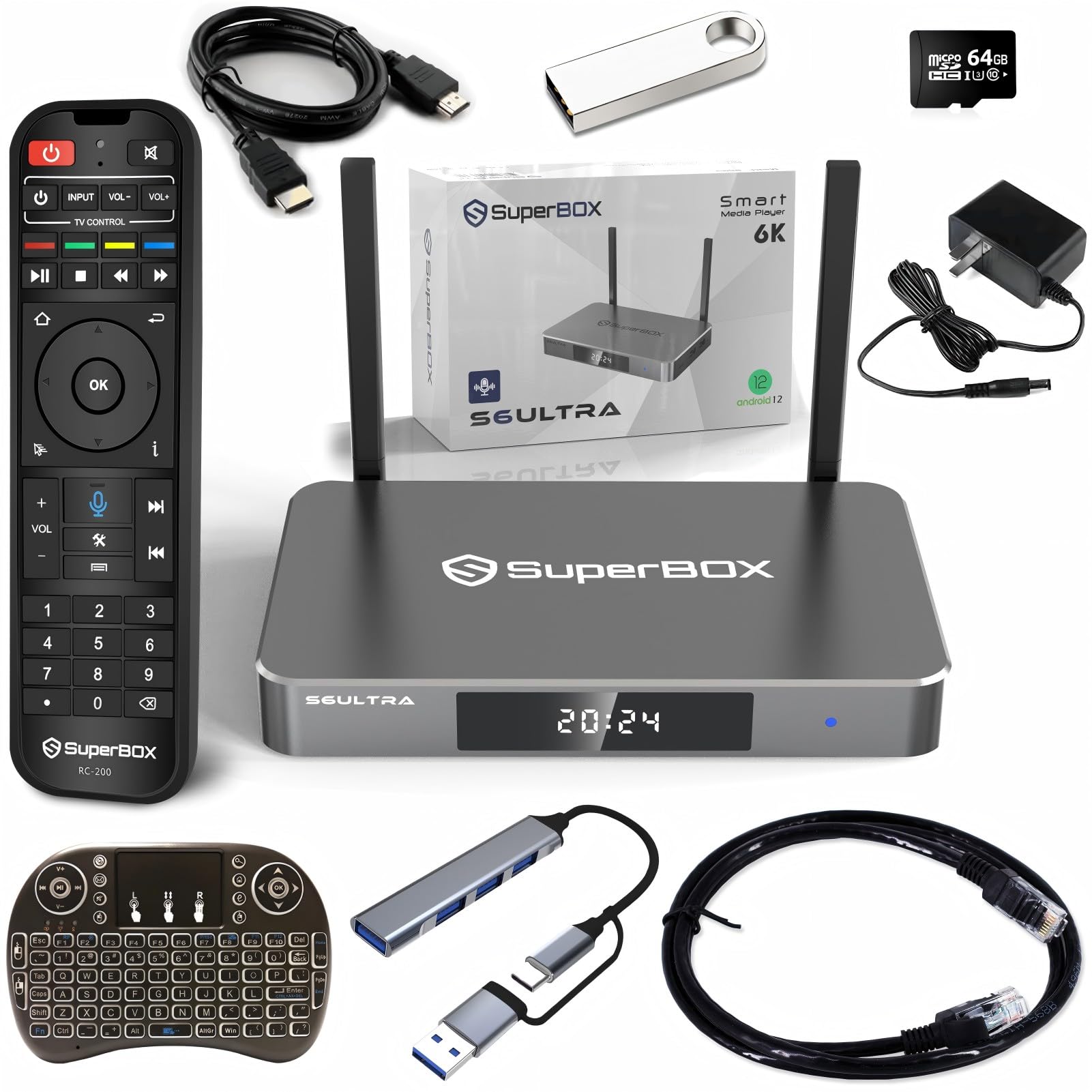Spbtbf S6 Ultra 2025 New Android Media Player With 4Gb Ram And 128Gb Storage Includes Easy Setup Guide