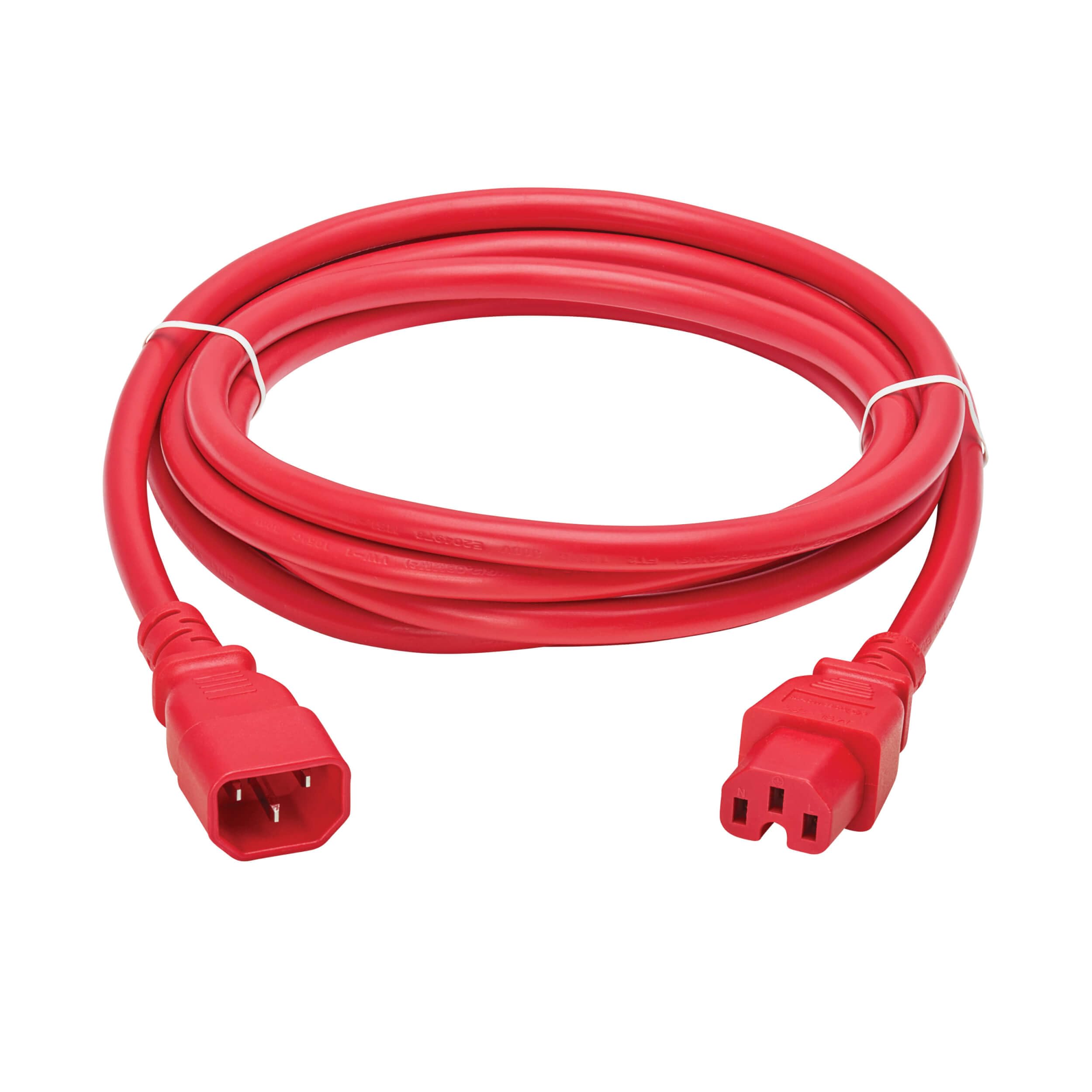 Power Cord C14 To C15 10' Red