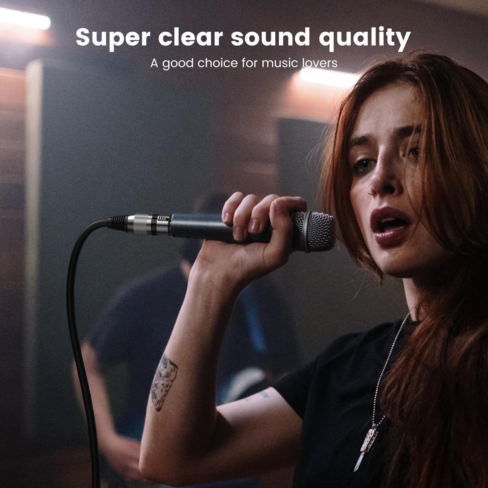 Moswag Xlr Female To 1/4 Inch Trs Cables, Xlr To Quarter Inch Balanced Signal Interconnect Cable, 3 Pin Balanced Shielded Microp