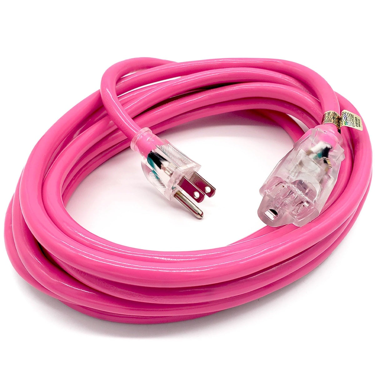 15 Ft   14 Gauge Heavy Duty Extension Cord   Lighted Sjtw   Indoor/Outdoor Extension Cord By Watt'S Wire   15' 14 Gauge Grounded