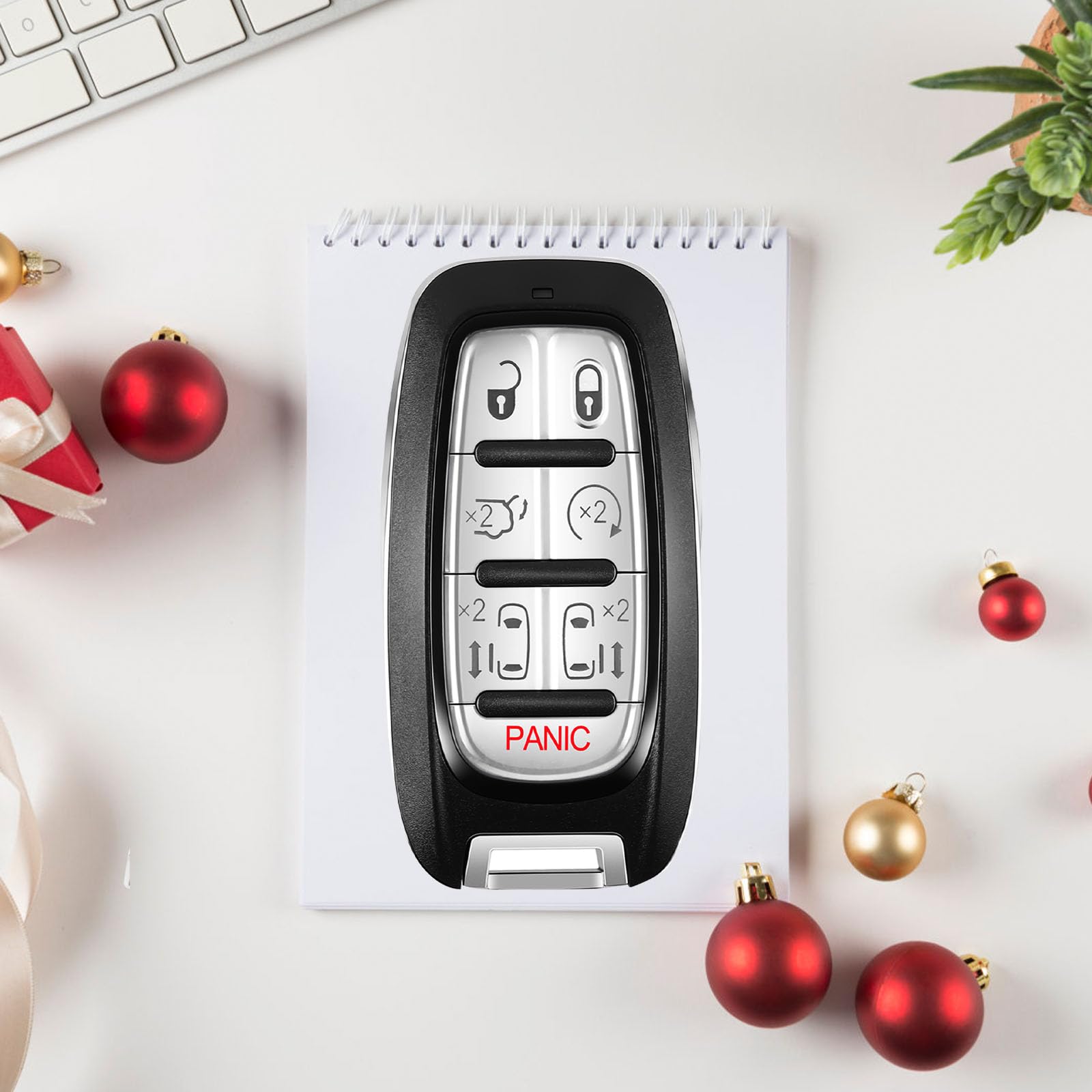 Self-Programmable Replacement For Proximity Smart Keyless Entry Remote Control Key Fob Compatible With 2017 - 2021 Chrysler Paci