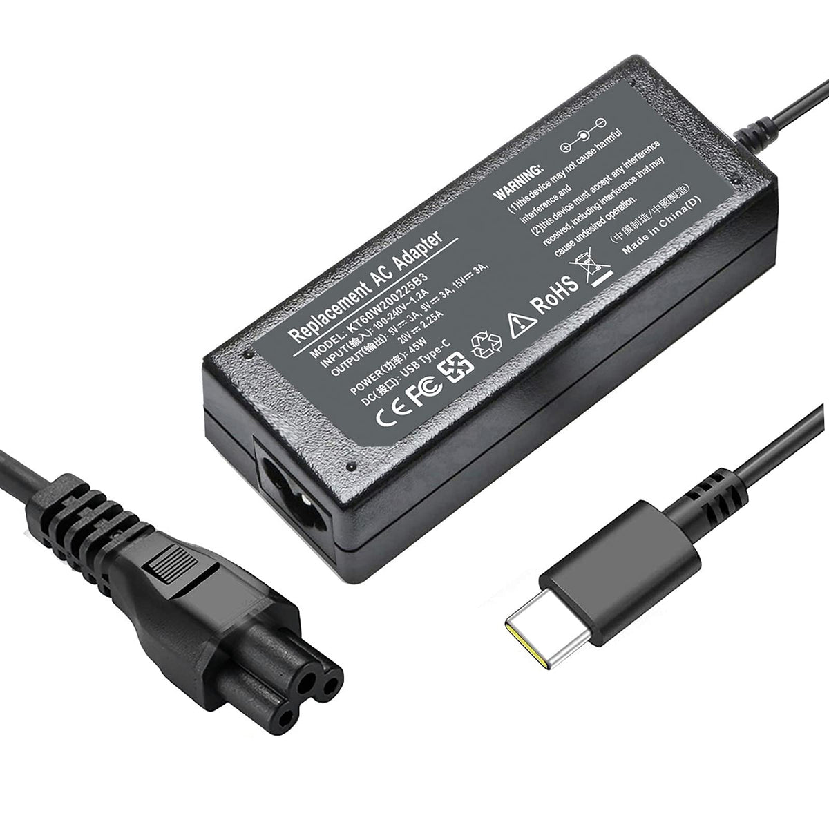 Chromebook Charger, 45W Usb C Laptop Charger For Hp Chromebook X360 14 14 Ca051Wm 14 Ca052Wm 14 Ca061Dx 14 Ca043Cl Chromebook Ch