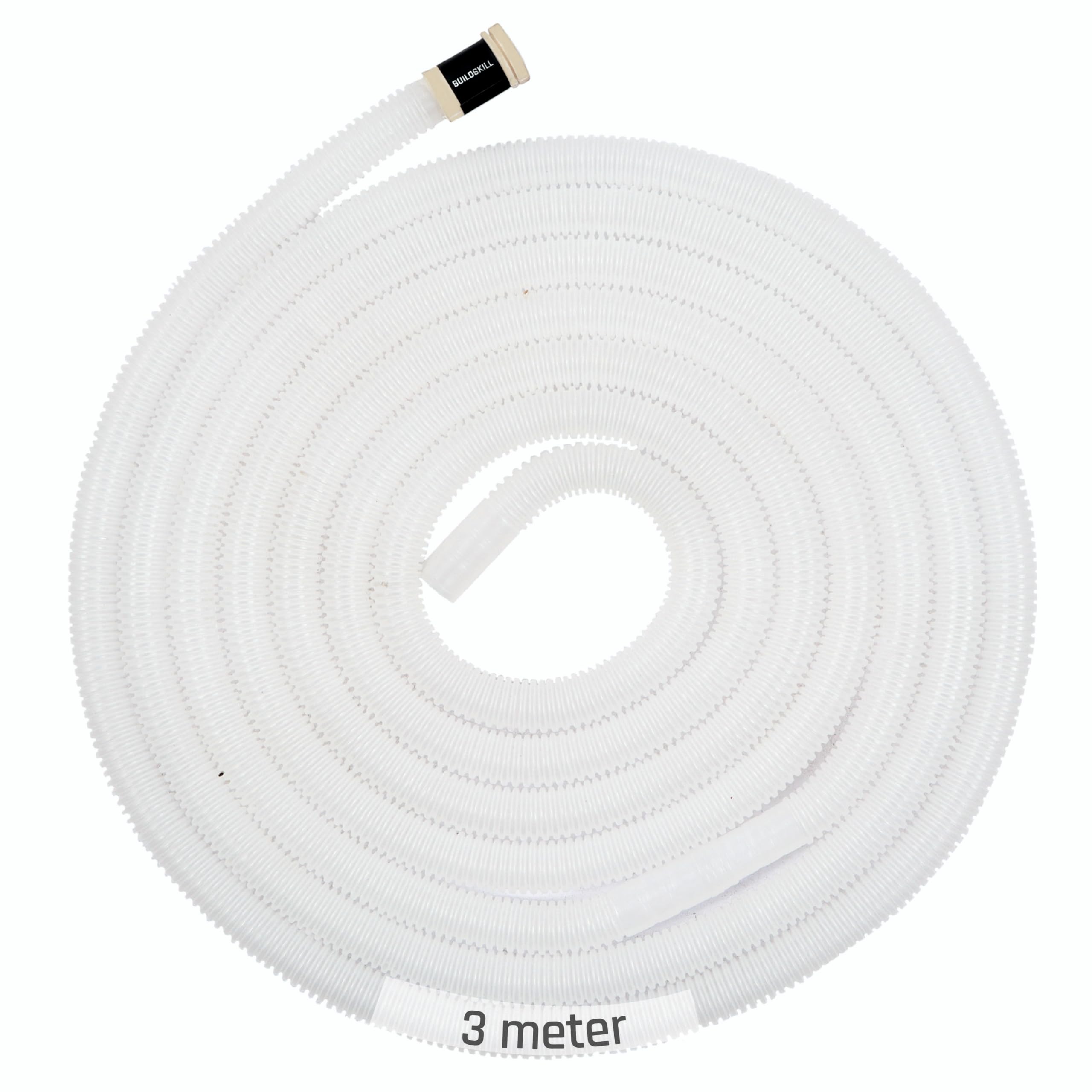 Buildskill 3M Transparent Drain Pipe For Split Ac & Window Ac, Durable Ac Water Drain Pipe, Flexible Ac Outlet Drain Water Pipe,