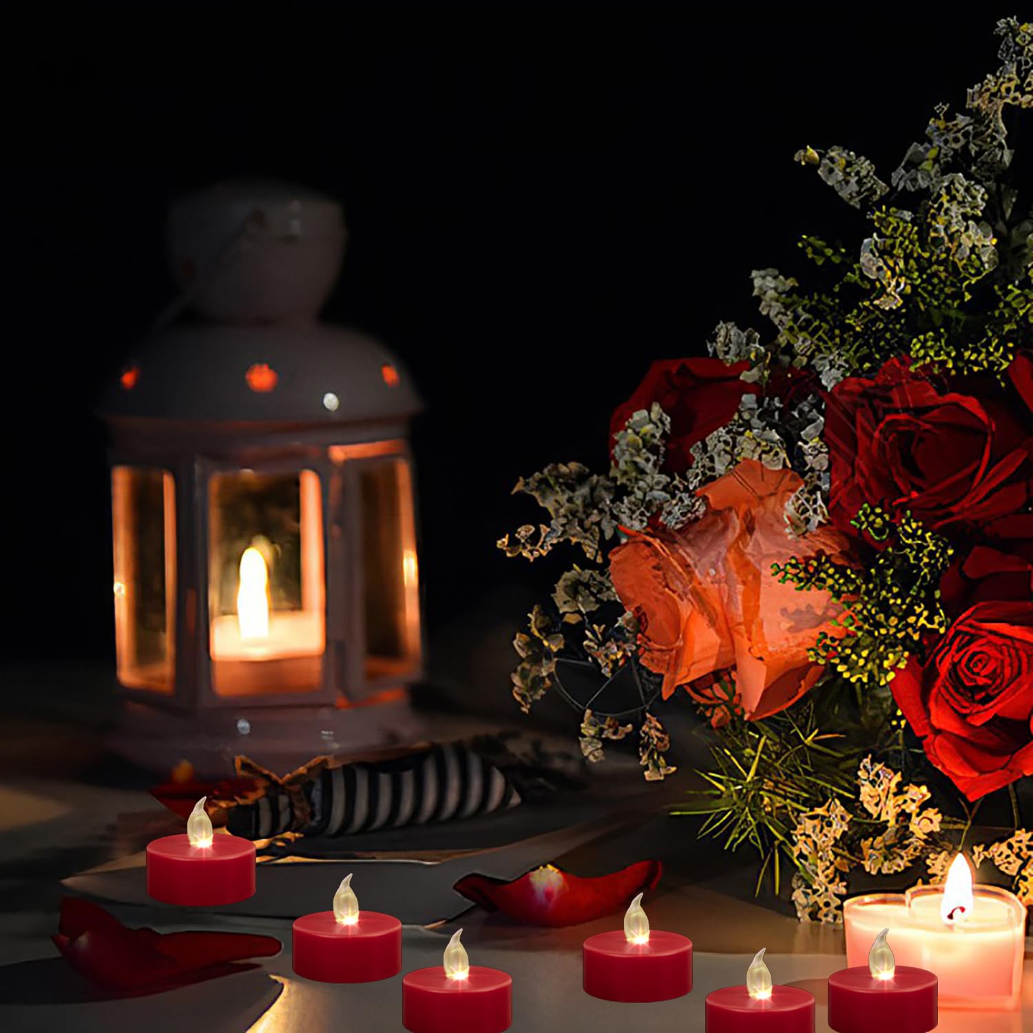 Xiangpeng Tea Light Candles With Remote Control,50Pack Flickering Flameless Led Candle,Long Lasting 400+Hours,Battery Operated W