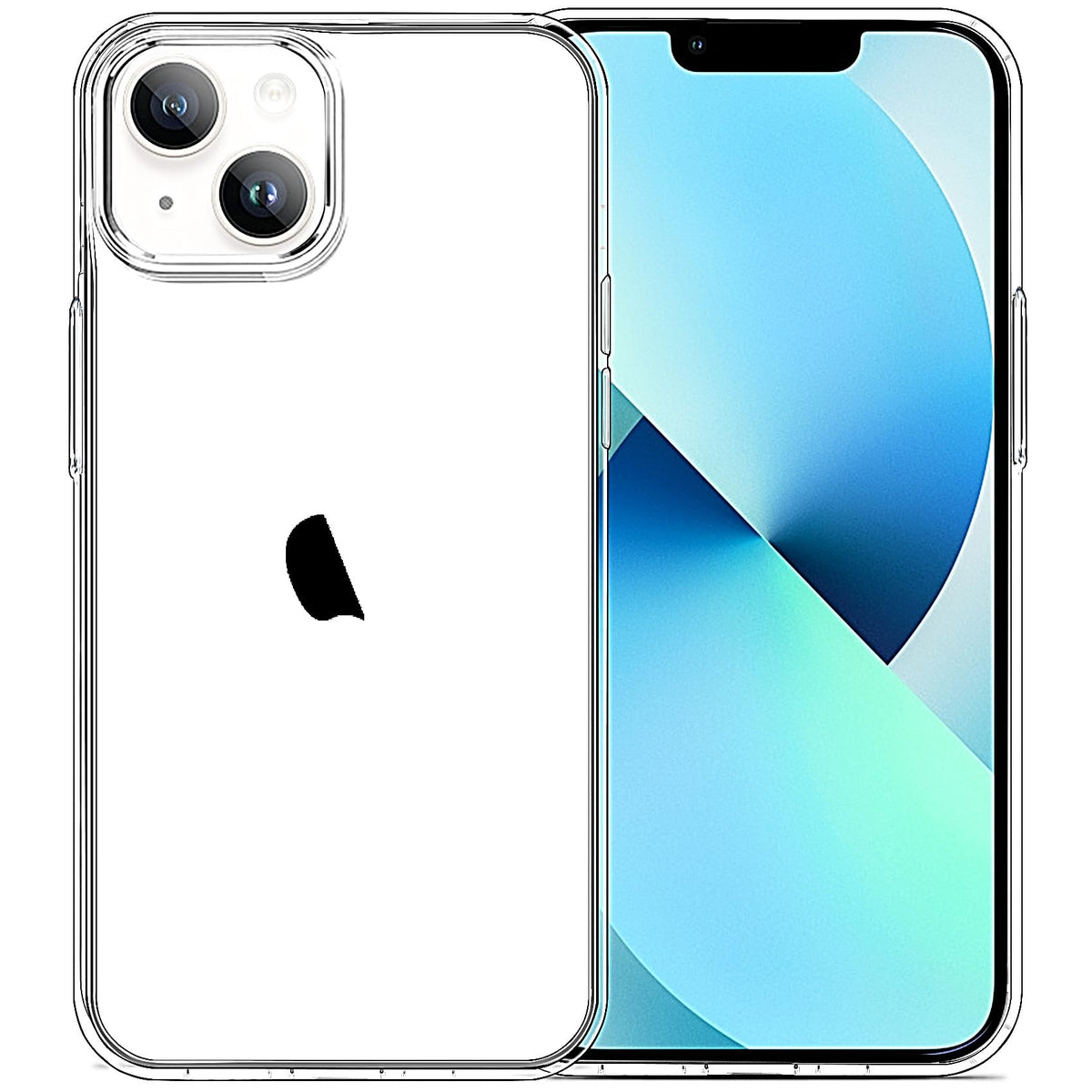 Jjgoo For Iphone 13 Case Clear, Transparent Soft Shockproof Protective Slim Thin Phone Bumper Phone Cases For Iphone 13
