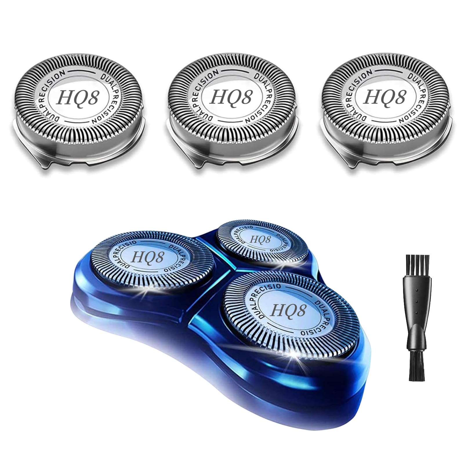 Hq8 Replacement Heads Compatible With Philips Norelco For Aquatec Shavers Pt720 Pt730 At810 At815 At830 At880,Hq8 Blades,3Pcs.