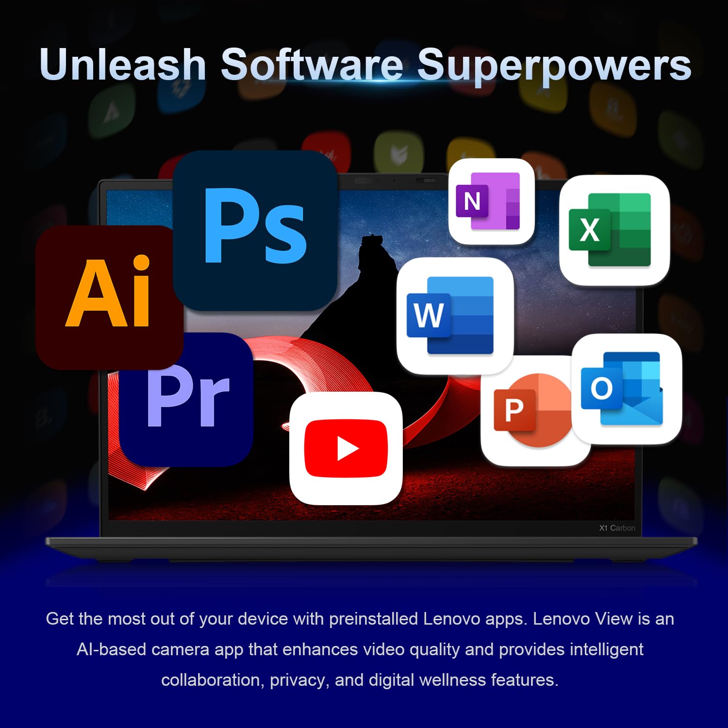 Lenovo Thinkpad X1 Carbon G12 Business Laptop, 14 Fhd+ (1920X1200) Touchscreen, Intel Core Ultra 7 165U, 32Gb Lpddr5X Ram, 1Tb P