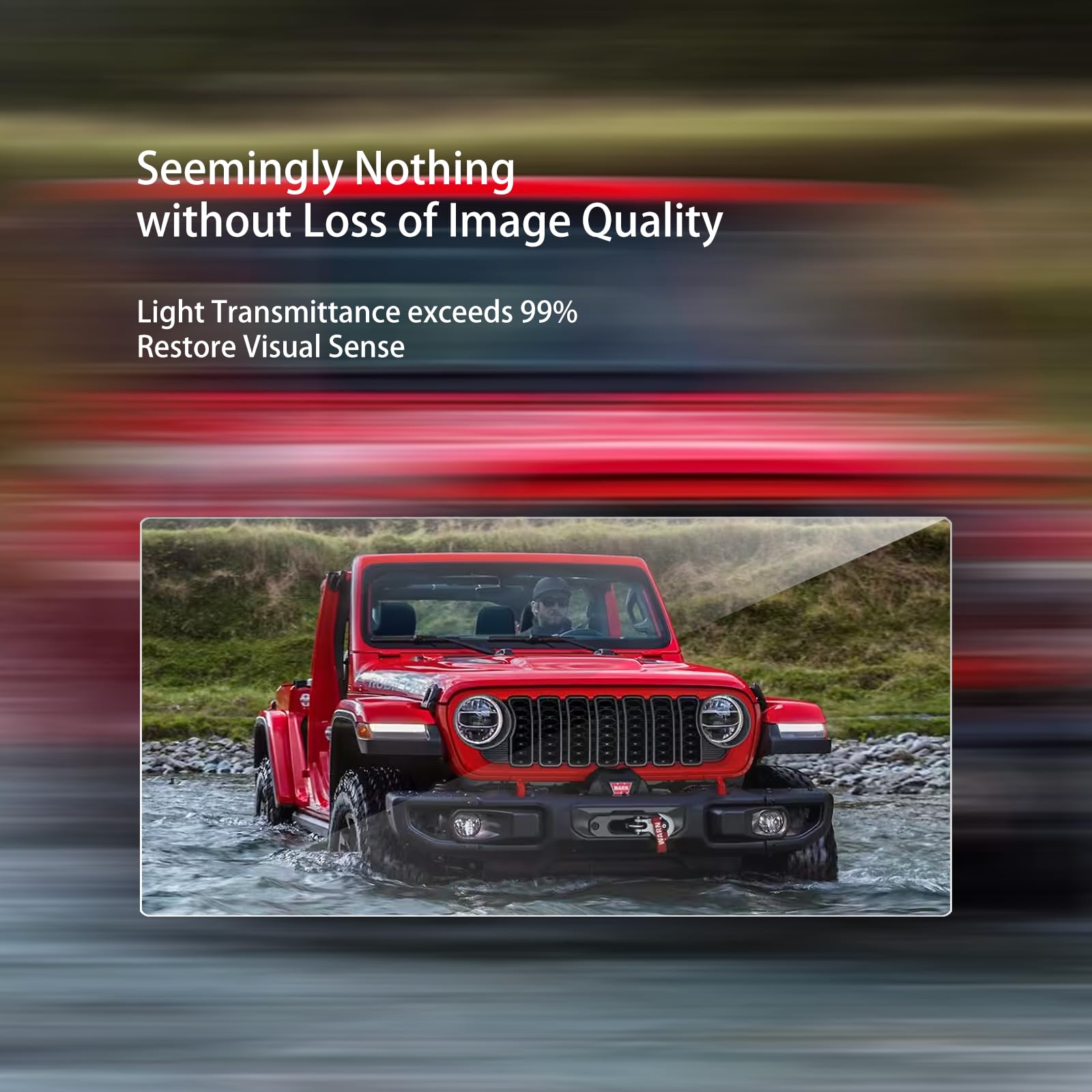 Xxciwp 2024 Jeep Wrangler Screen Protector For 2024 Jeep Wrangler Jl Gladiator 4Xe Sport Rubicon Sahara Willys Sport S 12.3Inch