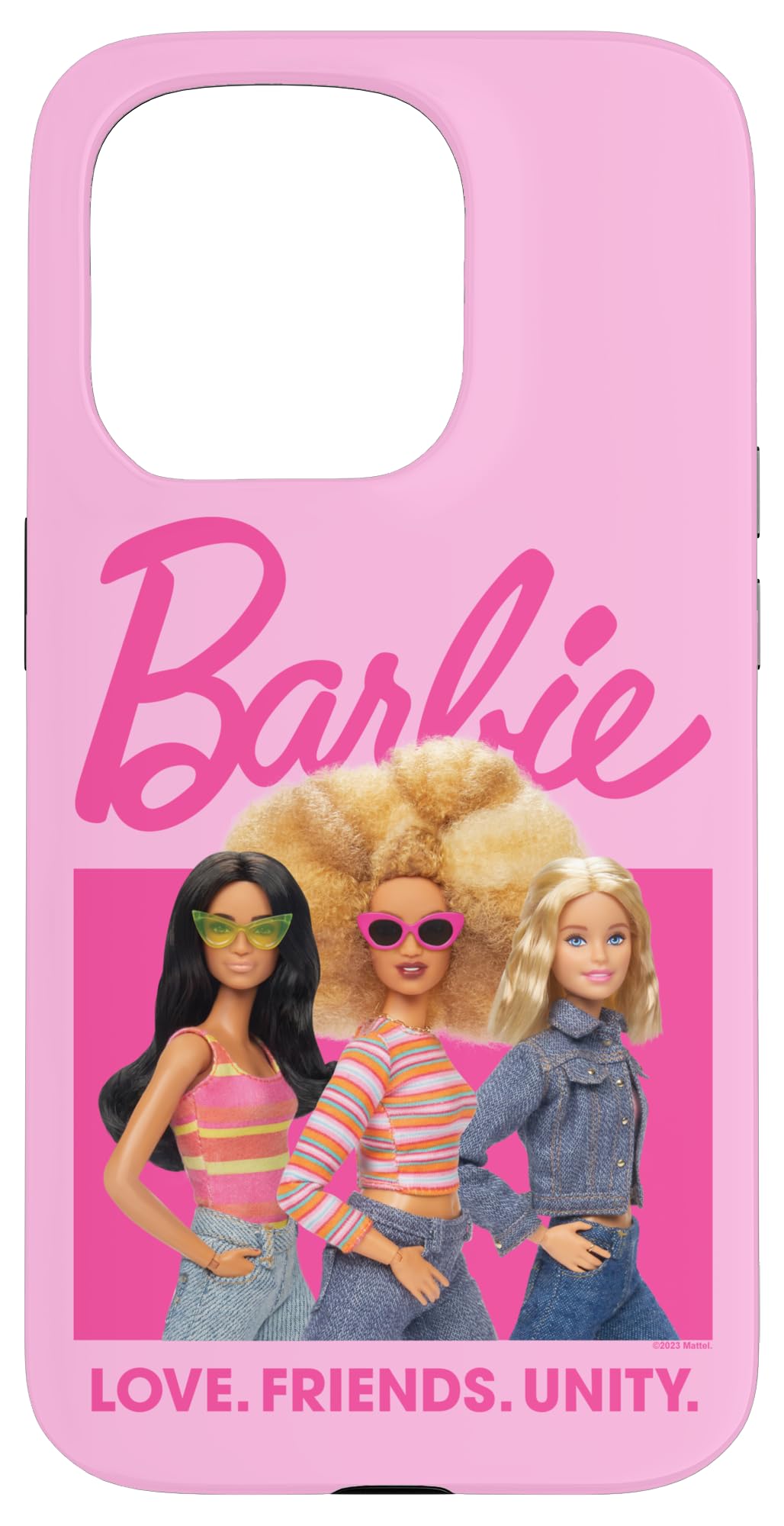 Iphone 15 Pro Barbie   Love, Friends, Unity Case