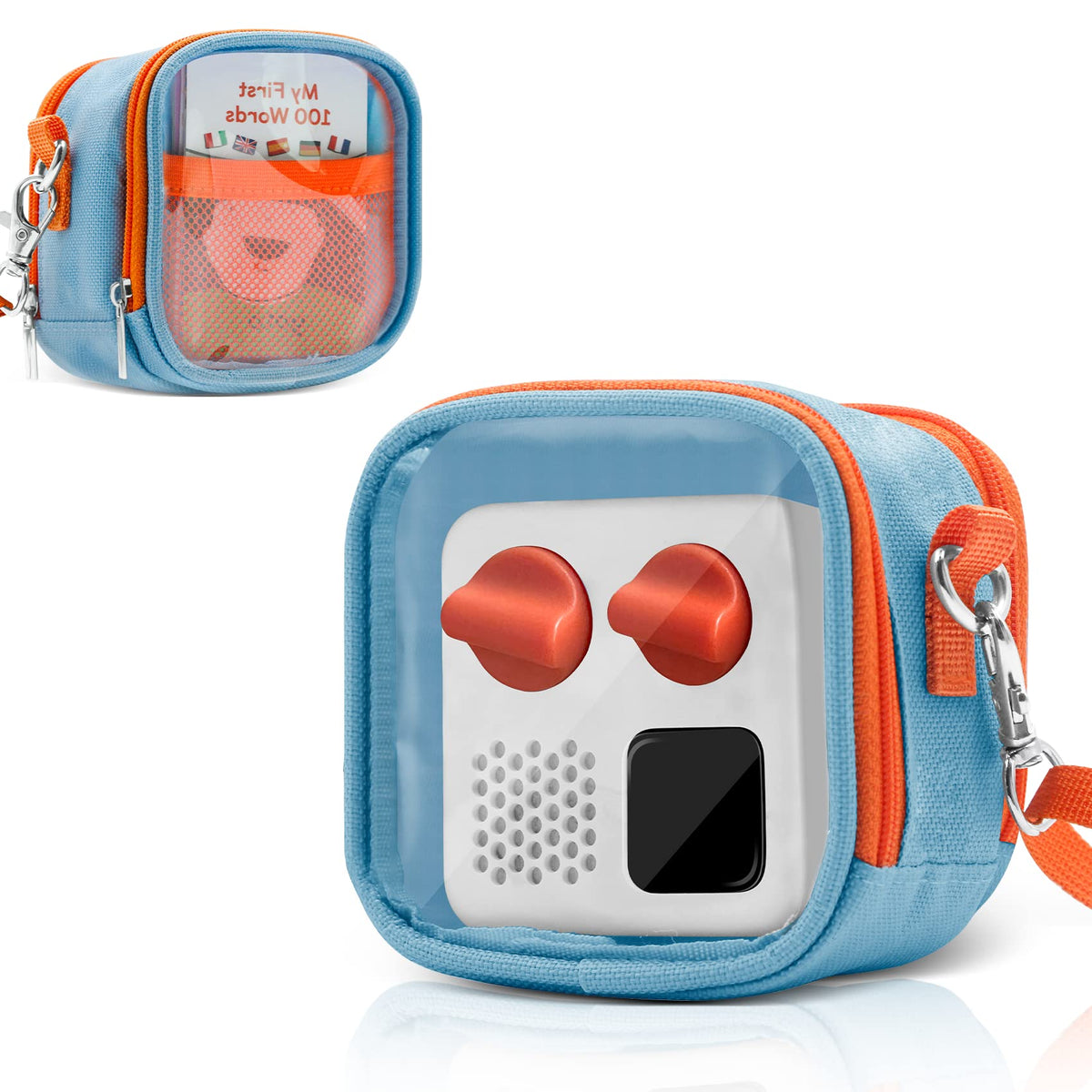 Transparent Carrying Case For Yoto Mini   Audio Music Players, Portable Storage Small Bag Compatible With Yoto Mini And Cards, M