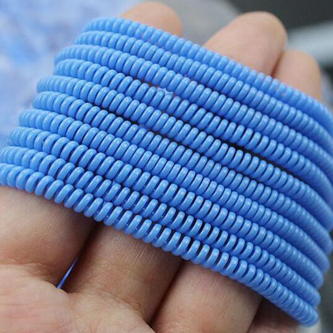 Vizgiz 7 Pack Spiral Cable Protector Sleeve Saver Universal Usb Charging Cable Cover Cord Rope Wrap Strain Relief Anti Fracture