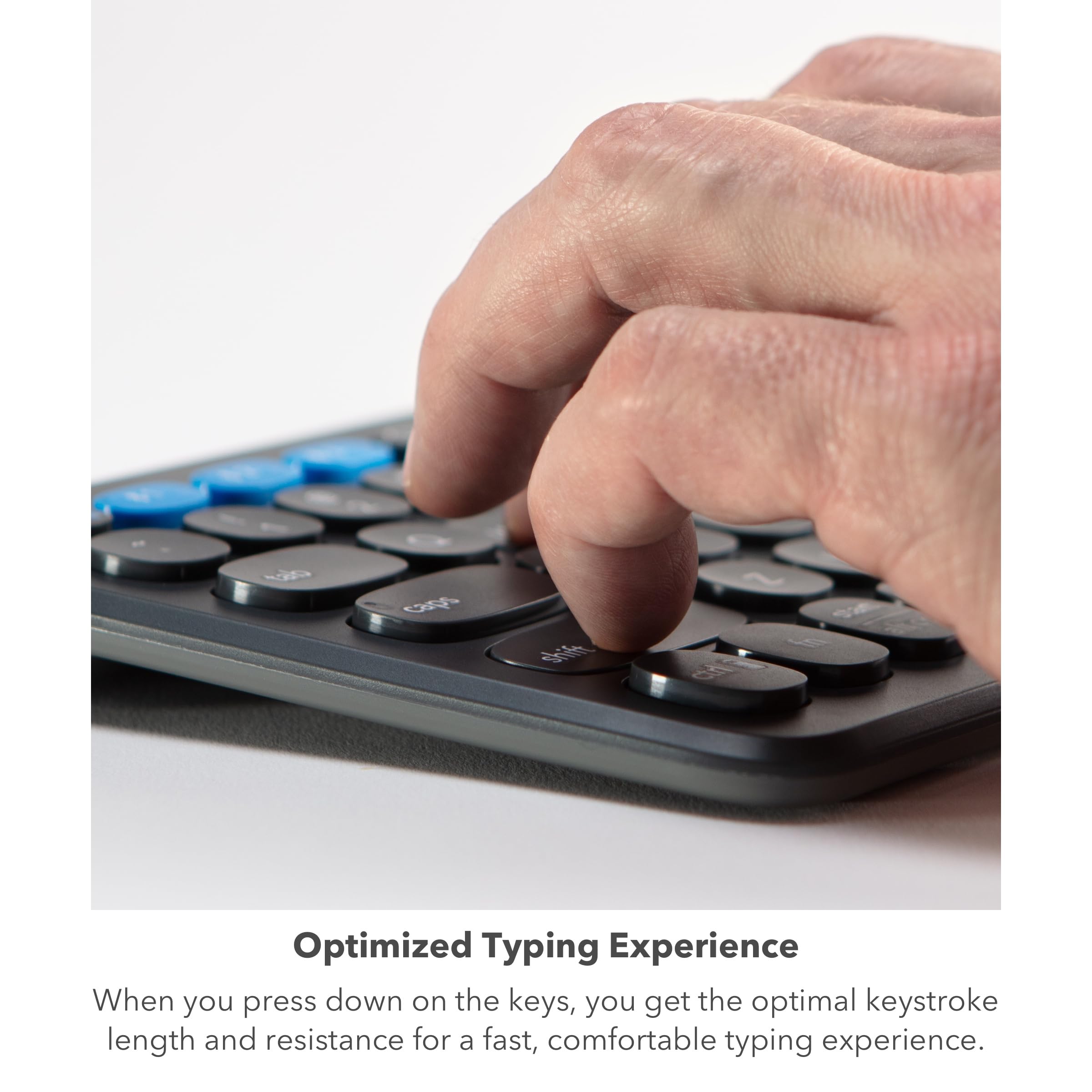 Zagg Pro Keyboard 15 - Mid-Size Wireless Charging Desktop Keyboard - Multi-Device Pairing - Compatible With Windows, Macos, Ios,