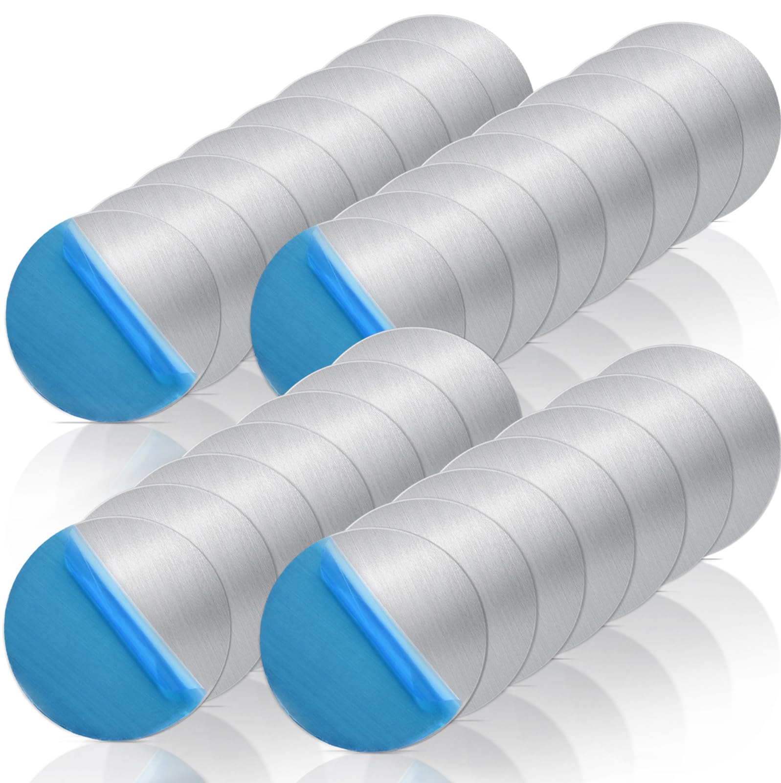 Metal Plates For Magnetic Car Phone Holder Cradle, Thin Steel Sheets Mount Metal Plates For Phone Case With Adhesive For Magneti