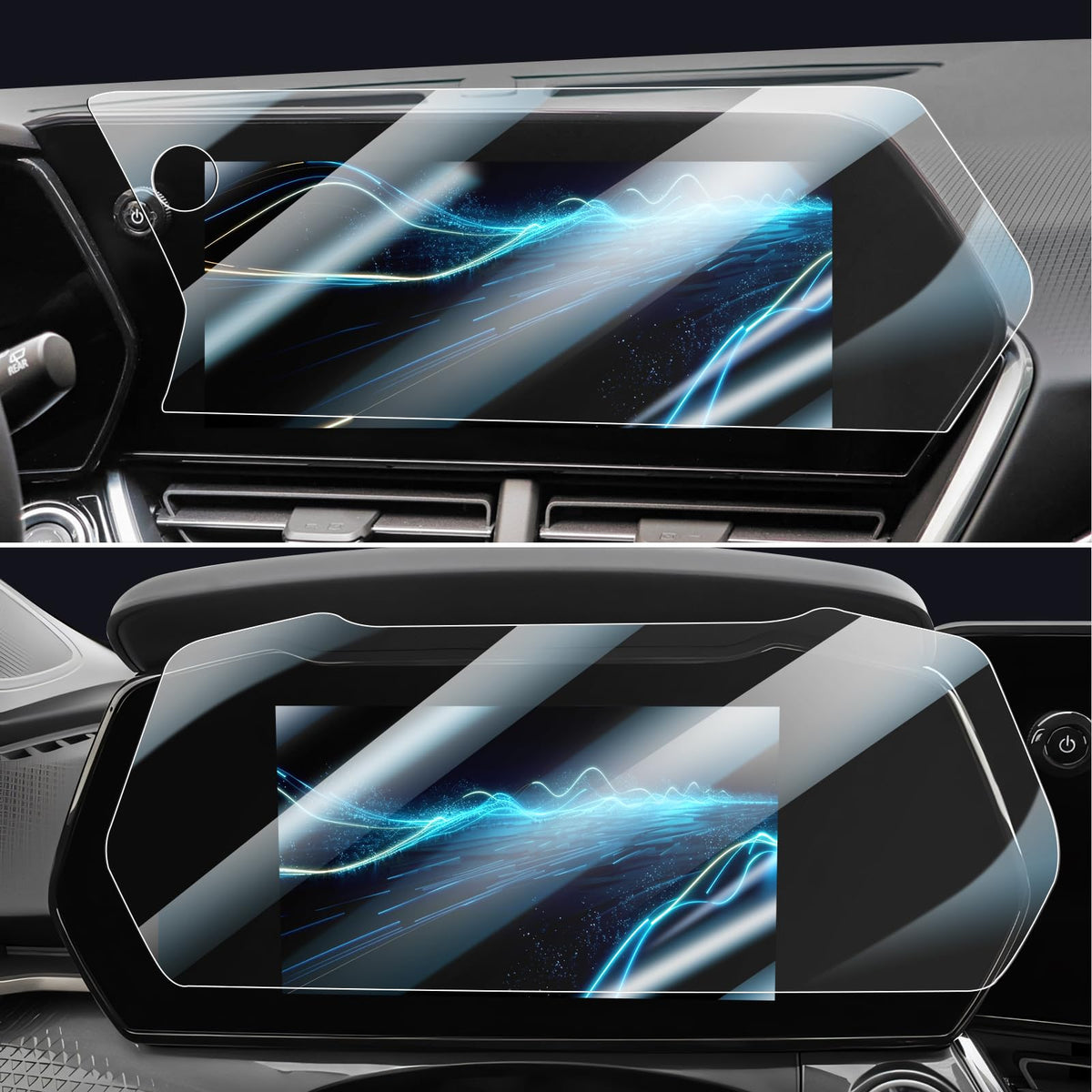 Cdefg 2Pcs For 2024 2025 Chevy Trax Trailblazer Screen Protector Compatible With 2024 2025 Chevy Trax/ 2024 Chevrolet Trailblazer Accessory Tempered Glass(Not For Ls 1Rs)