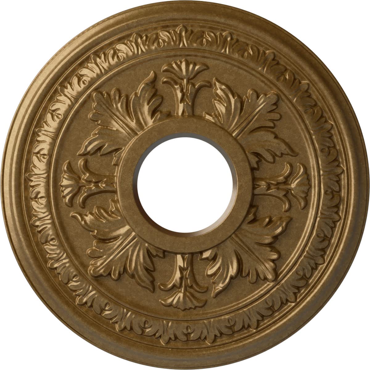 Ekena Millwork Baltimore Ceiling Medallion, Pale Gold