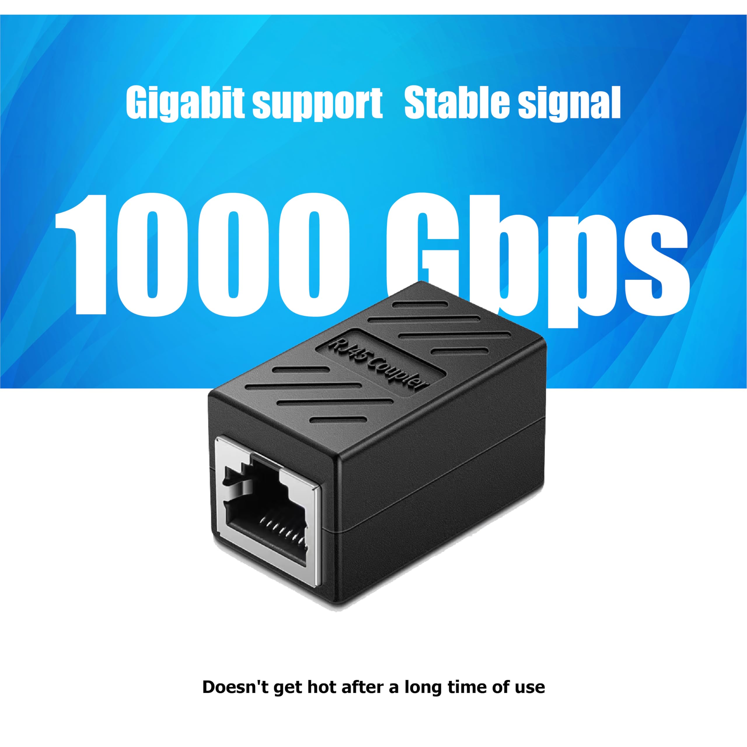 Rj45 Coupler,Ethernet Coupler,Cat6 Coupler 3 Pack In Line Coupler For Cat8/Cat7/Cat6/Cat5E/Cat5 Ethernet Cable Extender Adapter For Pc/Router/Modem,Female To Female