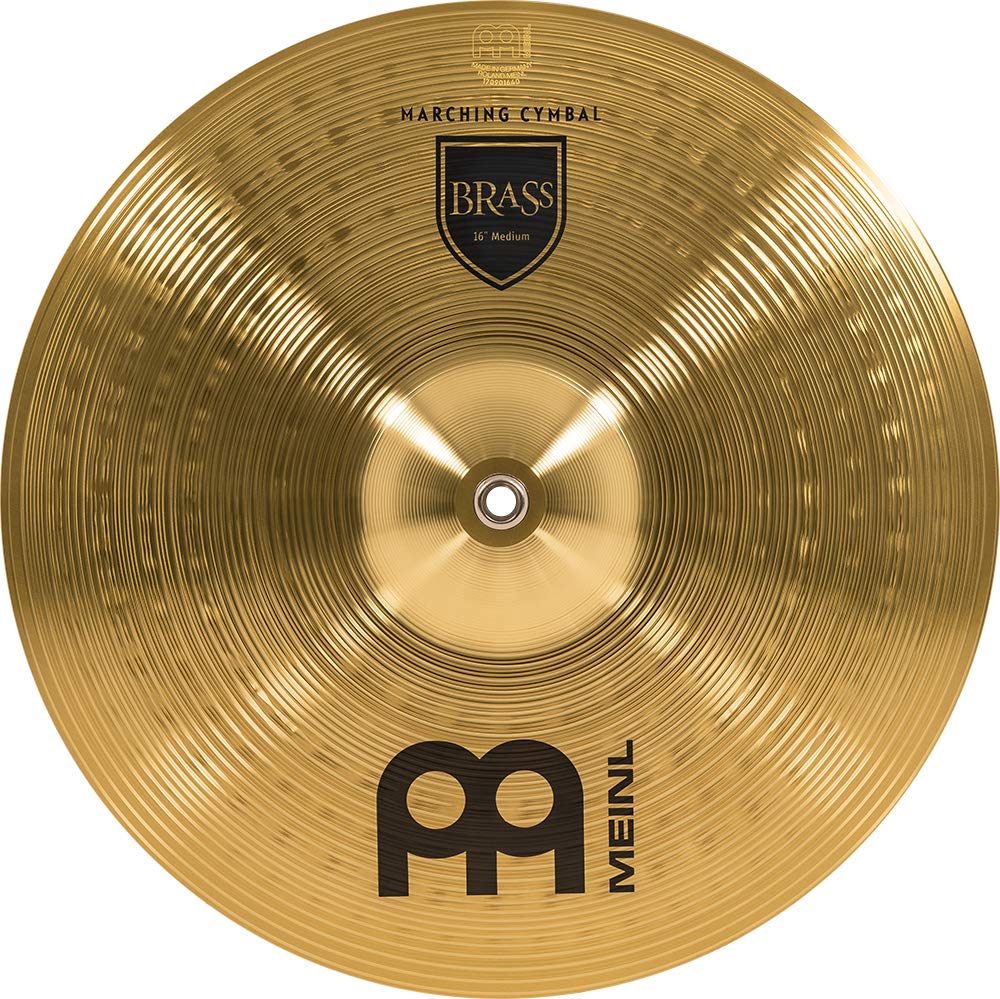 Meinl 16    Marching Cymbal Pair With Straps   Brass Alloy Traditional Finish   Made In Germany, 2 Year Warranty (Ma Br 16M)