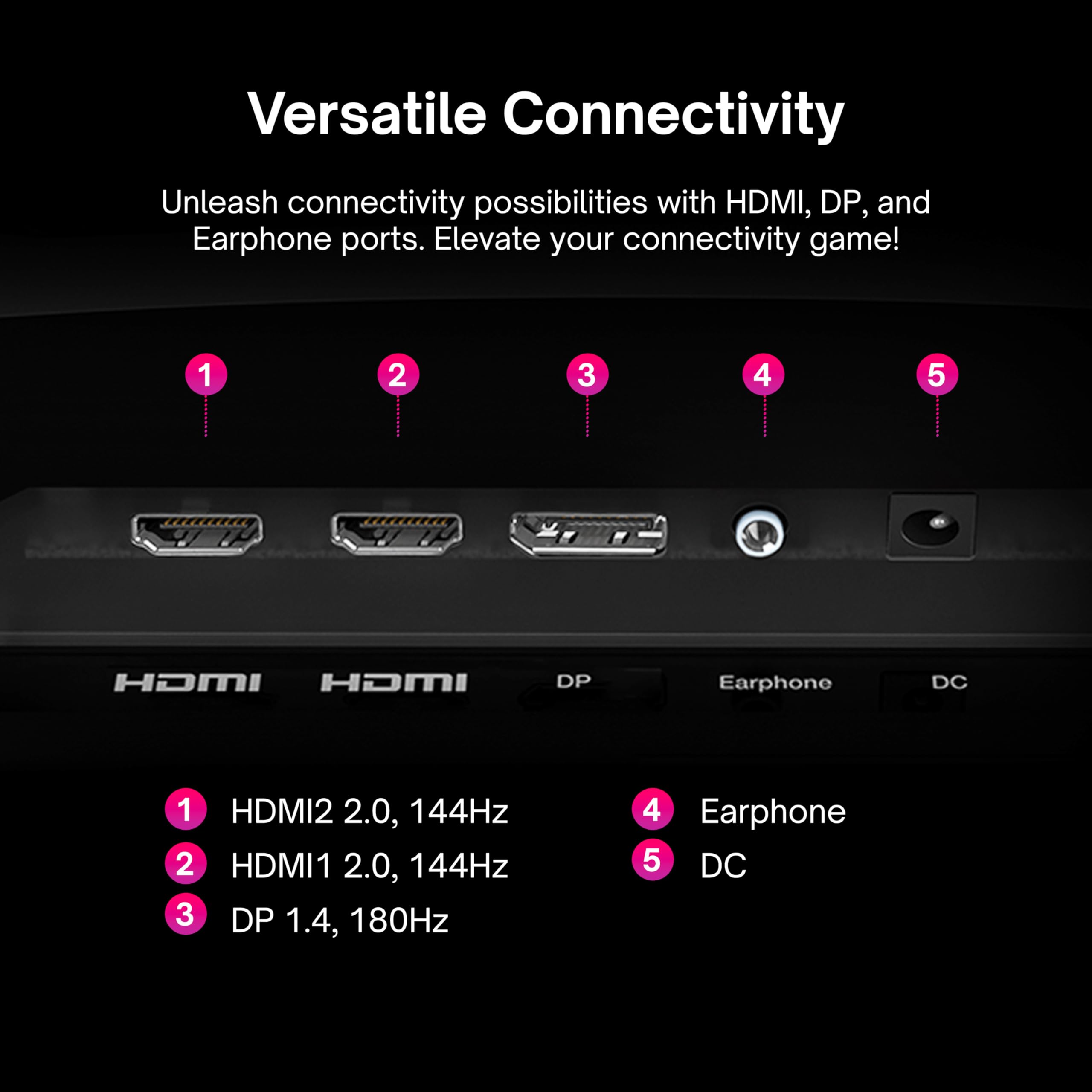 Pixio Px277 Prime Neo 27 Inch 180Hz Refresh Rate Qhd 1440P Resolution Fast Ips Panel 1Ms Gtg Response Time Gaming Monitor With A