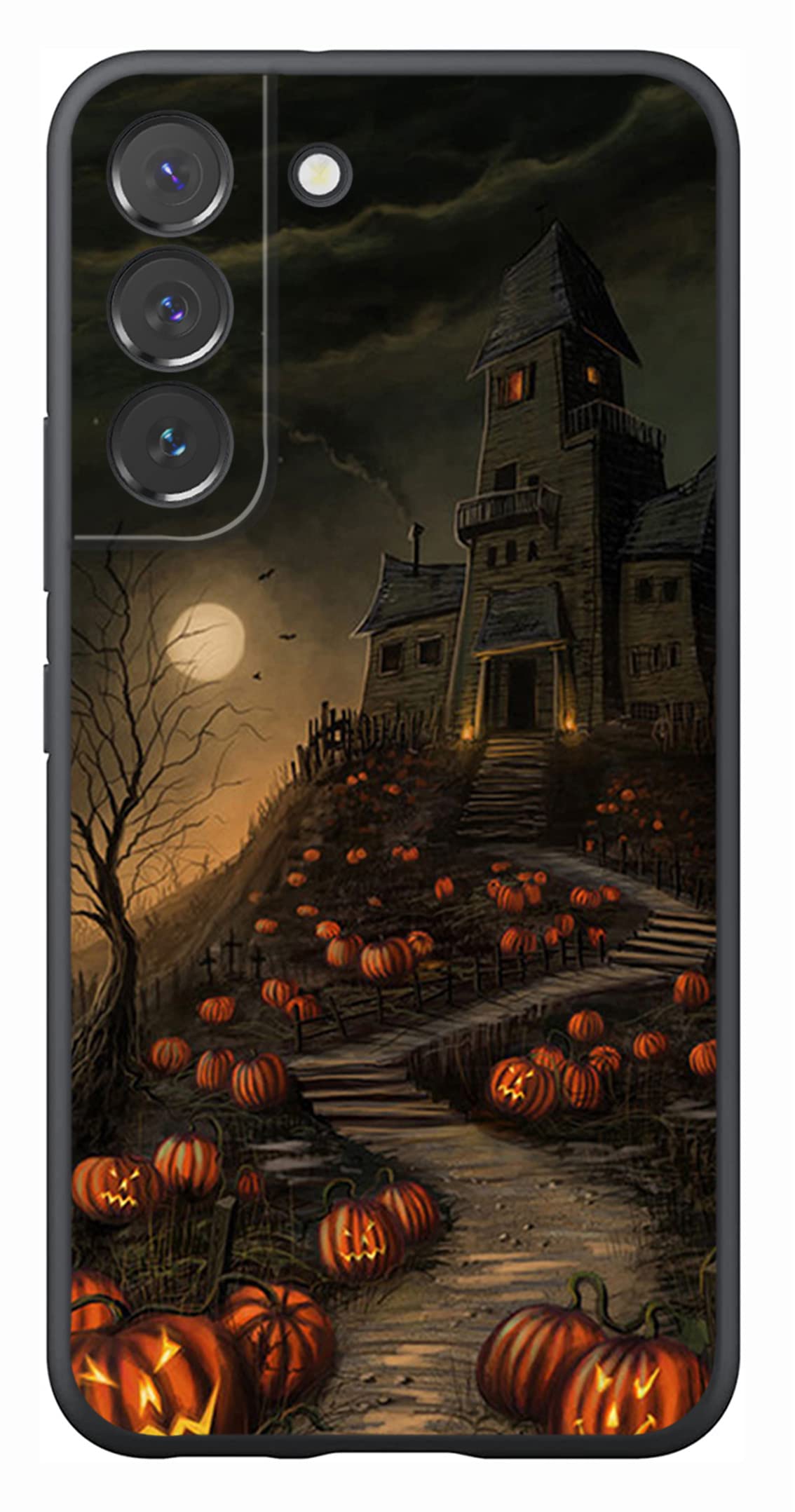 Vuttoo For Samsung Galaxy S21 Fe Case   Halloween Haunted House Pattern Phone Case   Camera Crash Protection   Tpu Shock Absorpt
