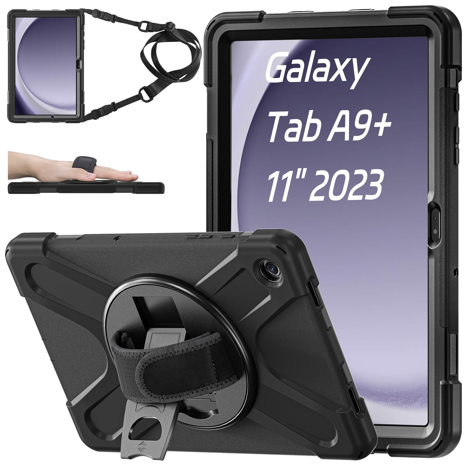 Zenrich Rugged Case For Samsung Galaxy Tab A9+/ A9 Plus Tablet 11   (Sm X210/Sm 215/Sm X216) Heavy Duty Full Body Shockproof Cas