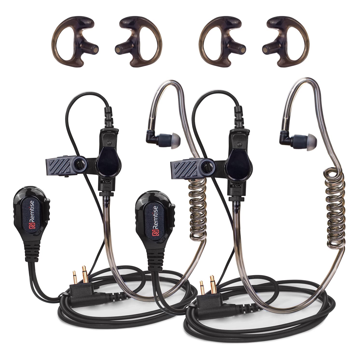 Acoustic Tube Earpiece With Mic For Motorola Walkie Talkies, Surveillance Headset And Ptt Compatible With Motorola 2 Way Radios