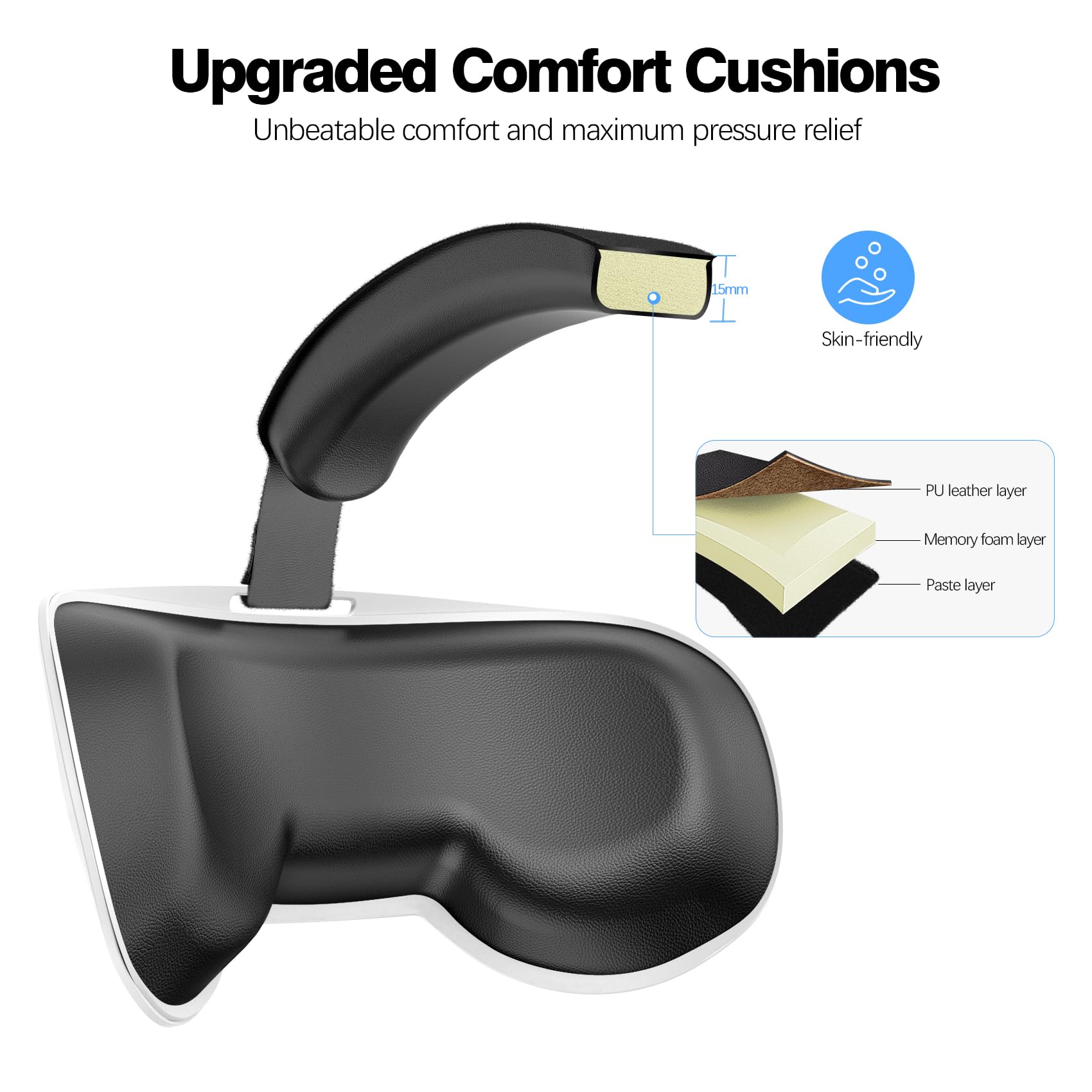 Vznek Head Strap Compatible With Oculus Quest 2,Meta Quest 2 Accessories Adjustable Elite Strap Replacement For Enhanced Comfort