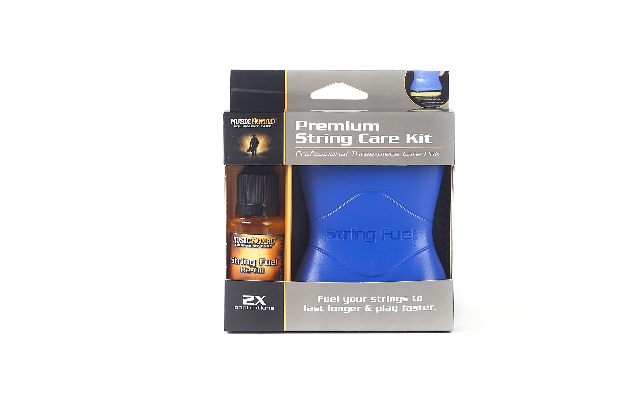 Musicnomad String Fuel Guitar String Cleaner/Lubricant Care Kit 3 Piece (Mn145)