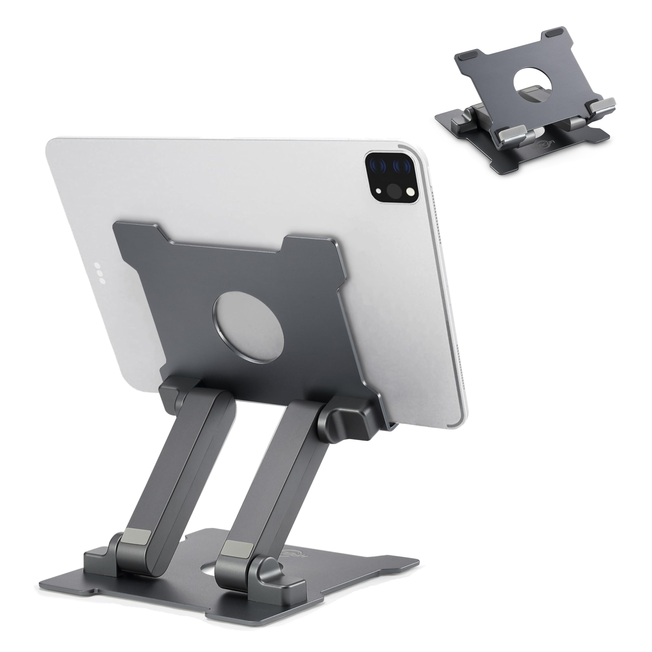 Kabcon Adjustable Aluminum Tablet Stand (7 13.5 Inch), Compatible With Ipad, Surface Pro, Fird Hd 10, Samsung Galaxy Tab E, Asus