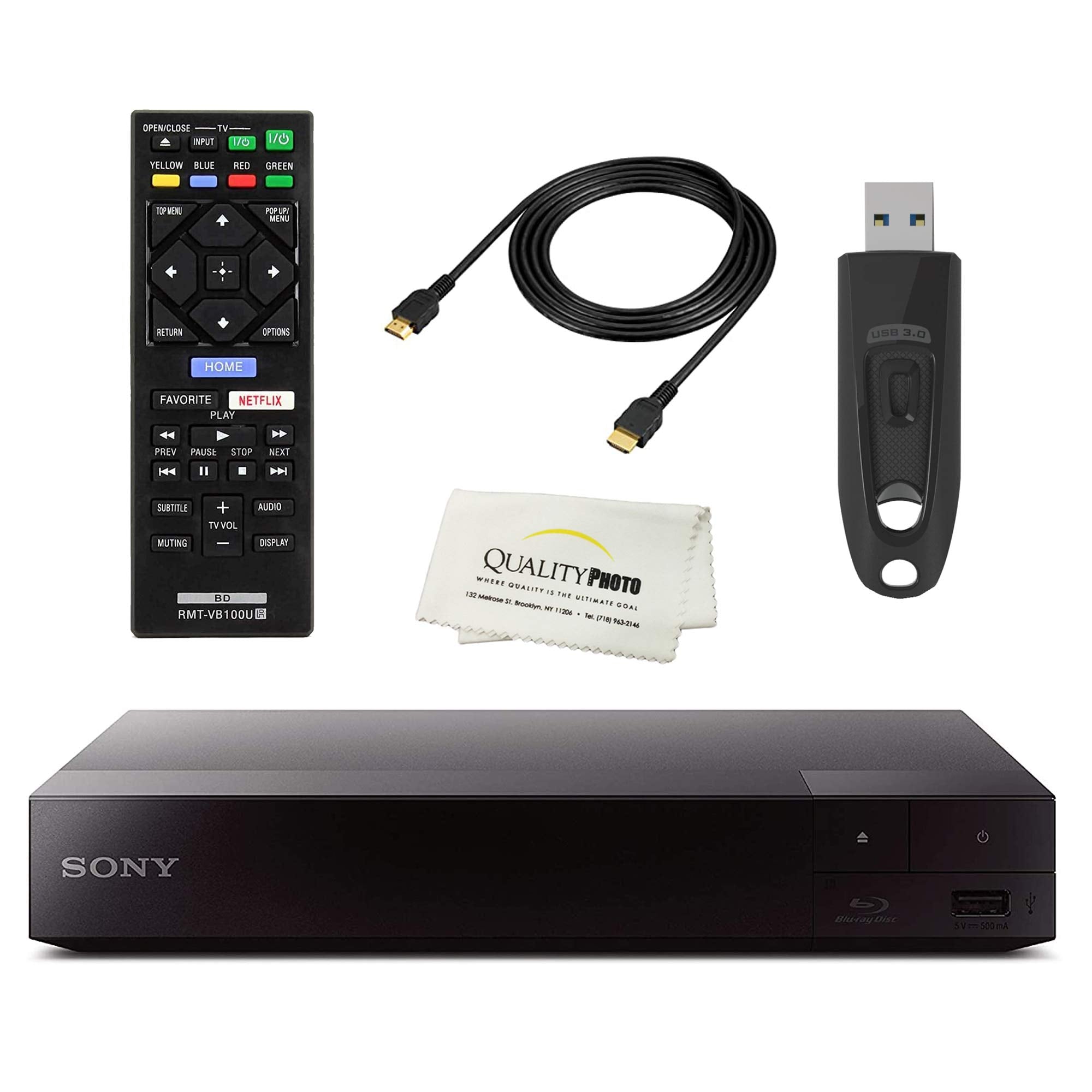 Sony BDP6700 4K Upscaling Blu ray DVD Player Built in Wi Fi   Remote Control   High Speed 4K HDMI Cable   Ultra USB Flash Drive 64GB
