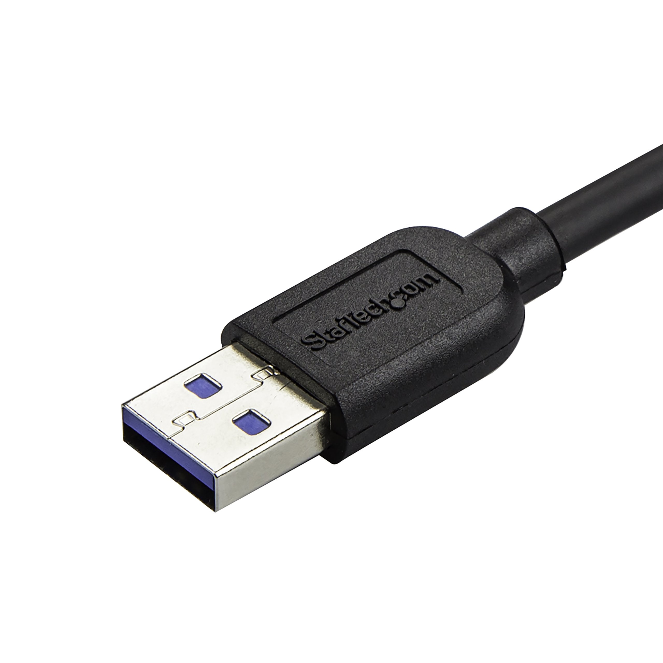 Startech.Com 0.5M 20In Slim Micro Usb 3.0 Cable M/M - Left-Angle Micro-Usb - Usb 3.0 A To Micro B - Angled Micro Usb - Usb 3.1 G
