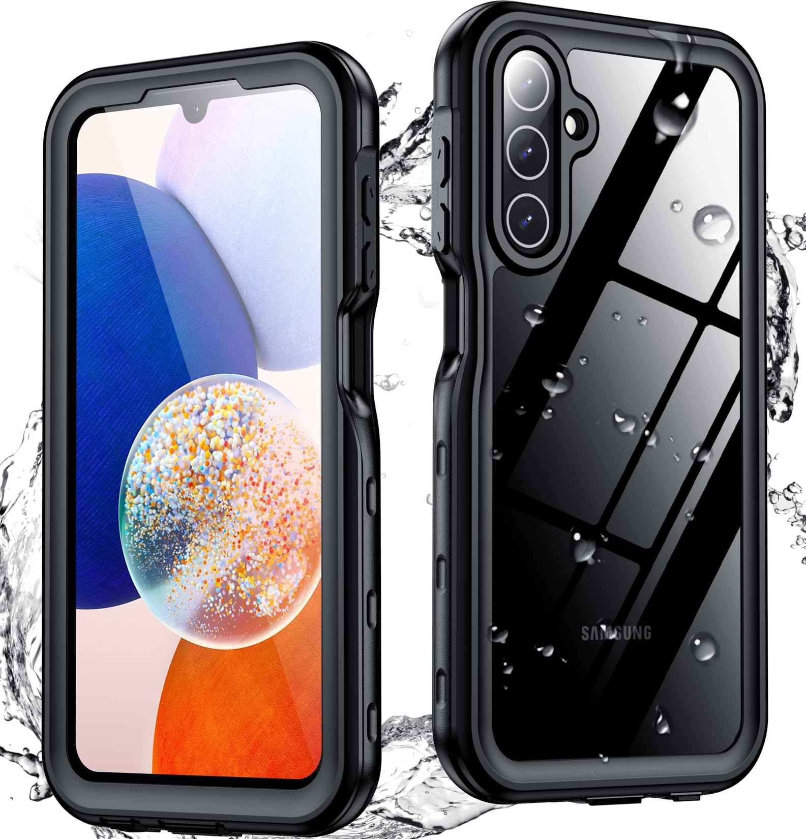 Spidercase For Samsung Galaxy A14 5G Case Waterproof,Full Heavy Duty Protection,Built In Screen&Camera Protector,Military Shockp