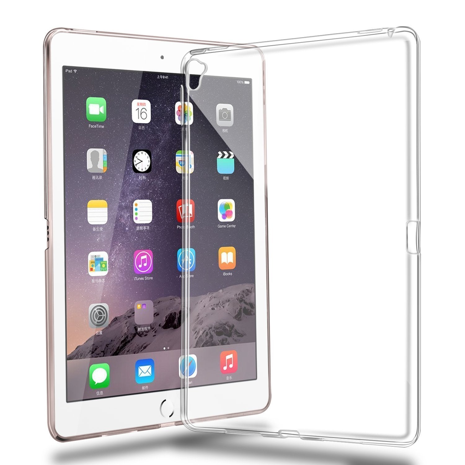Asgens Ipad Pro 9.7 Inch(2016) Case,Transparent Slim Silicon Soft Tpu Tablet Computer Case (Clear)