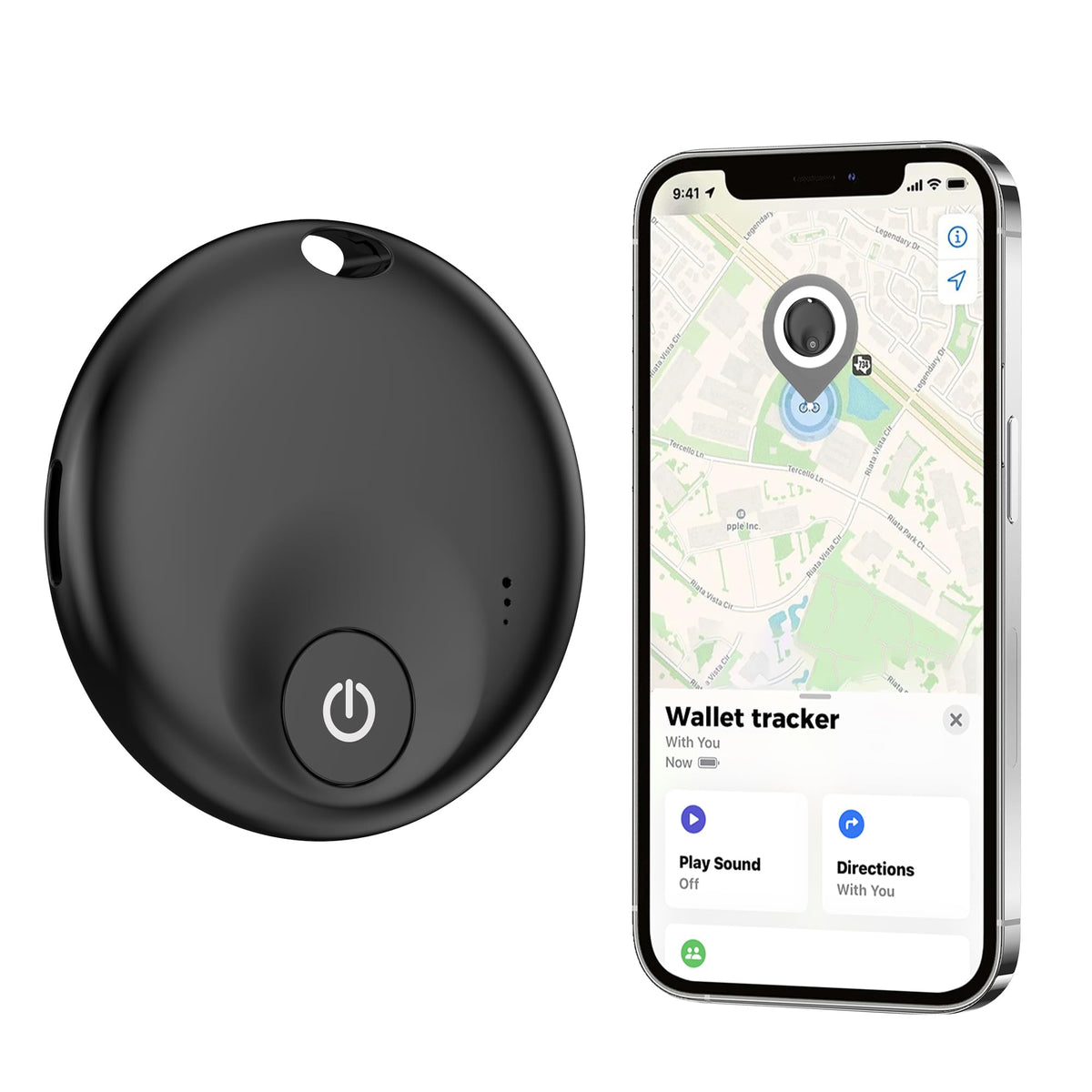 Checked Off Tracker PAKCQNH Air Tracker Black MFi Certified for Apple Find My – Electroeshop