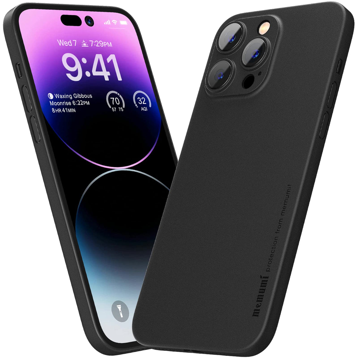 Memumi [Upgraded Case For Iphone 14 Pro Max Ultra Slim, 0.3 Mm Matte Finish Coating Lightweight Cover For Iphone 14 Pro Max Thin