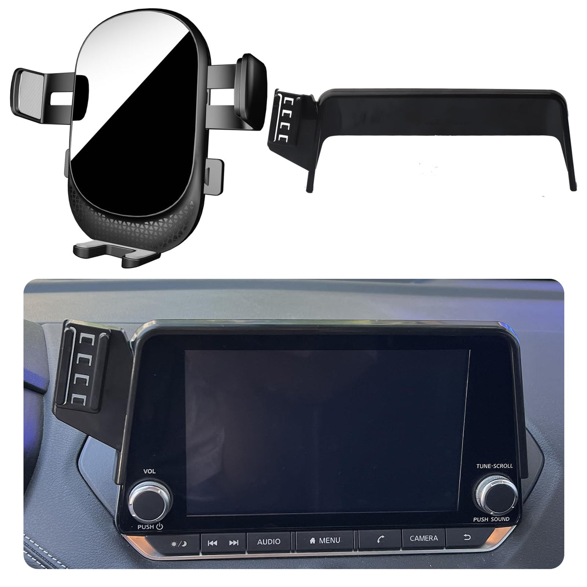 Mikeham Car Phone Holder For Nissan Rogue Auto Accessories[Only For 2021-2025 Rogue'S 8-Inch Touchscreen][Xx No Fit 9-In & 12.3-