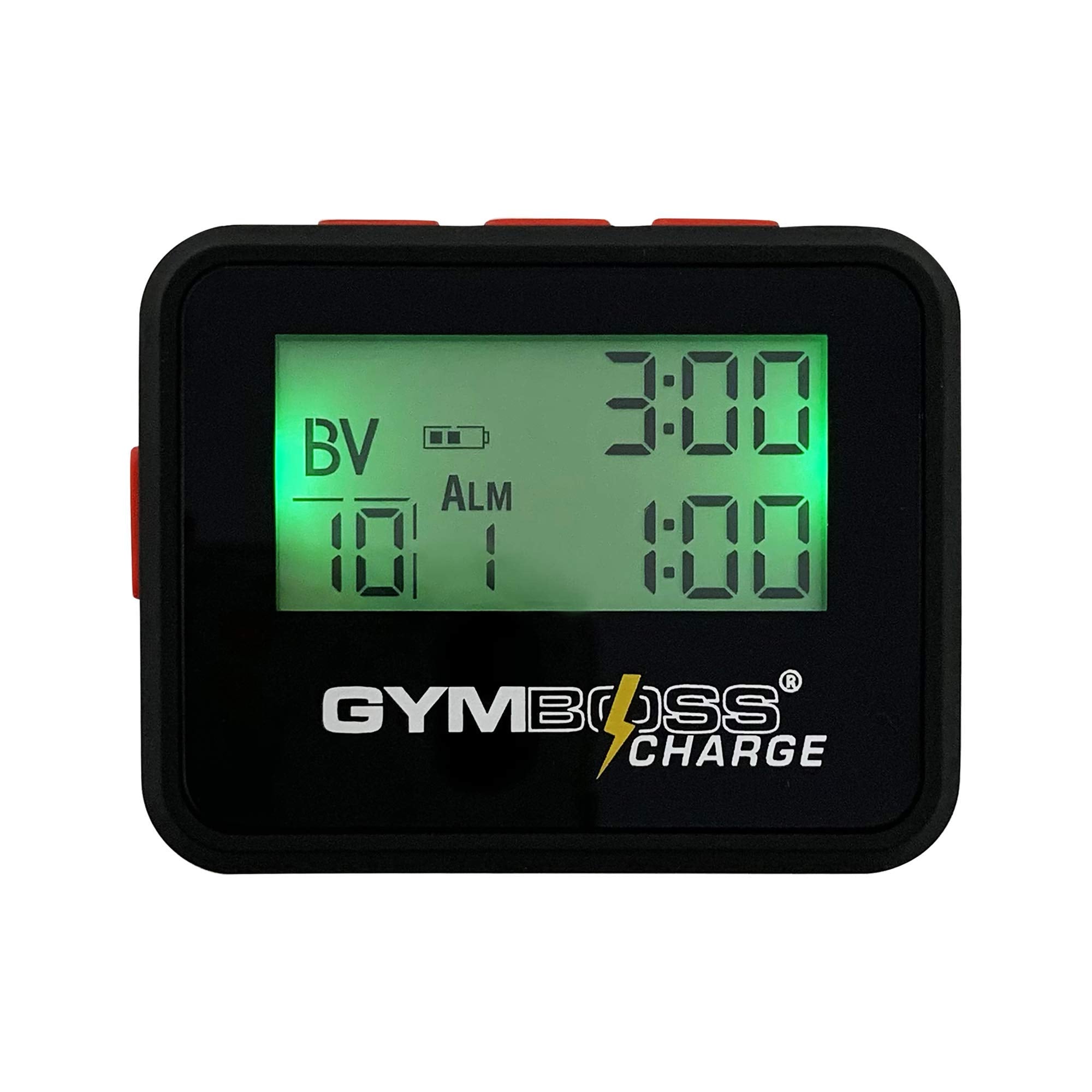 Gymboss Charge Interval Timer And Stopwatch (Blackred)