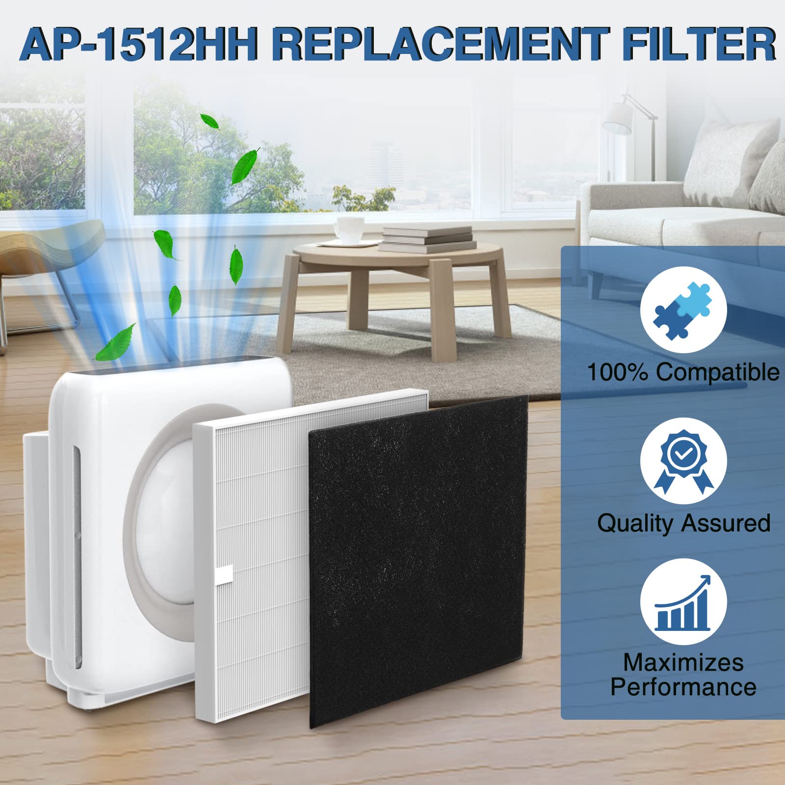 Ap 1512Hh Air Purifi Er Replacement Filter Set Compatible With Coway Airmega Ap 1512Hh Air Purifi Er And Airmega 200M Air Purifi